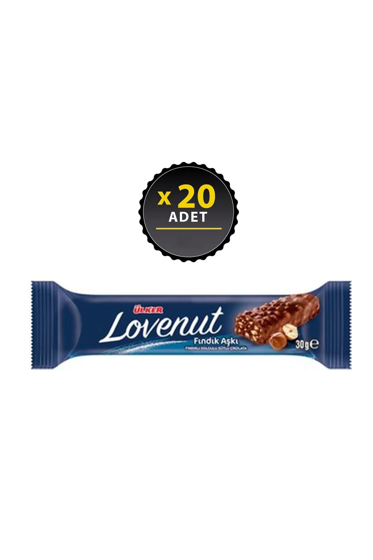 Ülker Lovenut Fındıklı Çikolata 30gr x 20 adet