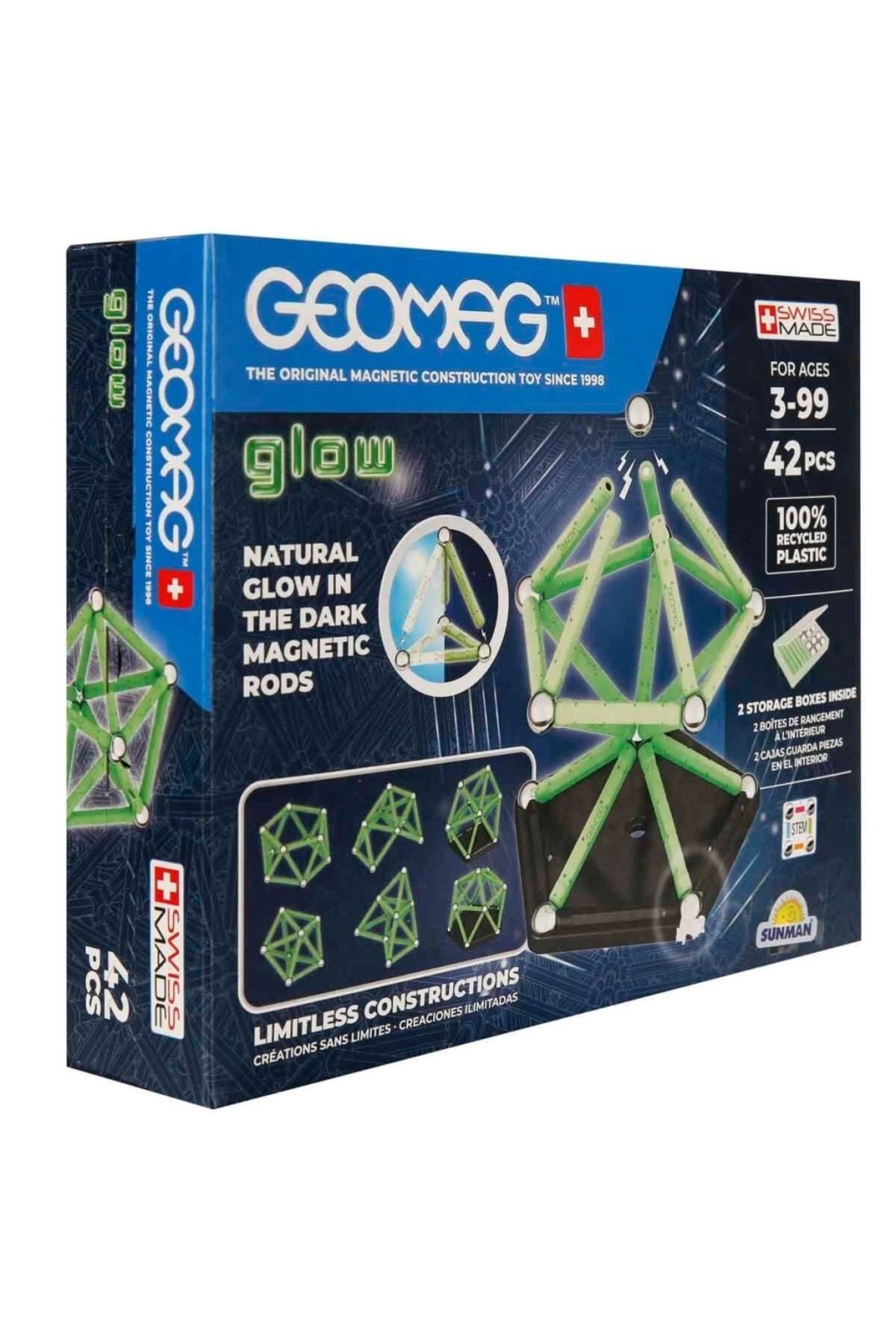 Finetoo Çocuk Geomag Glow Manyetik Zeka Oyunu 42 Parça S02000329