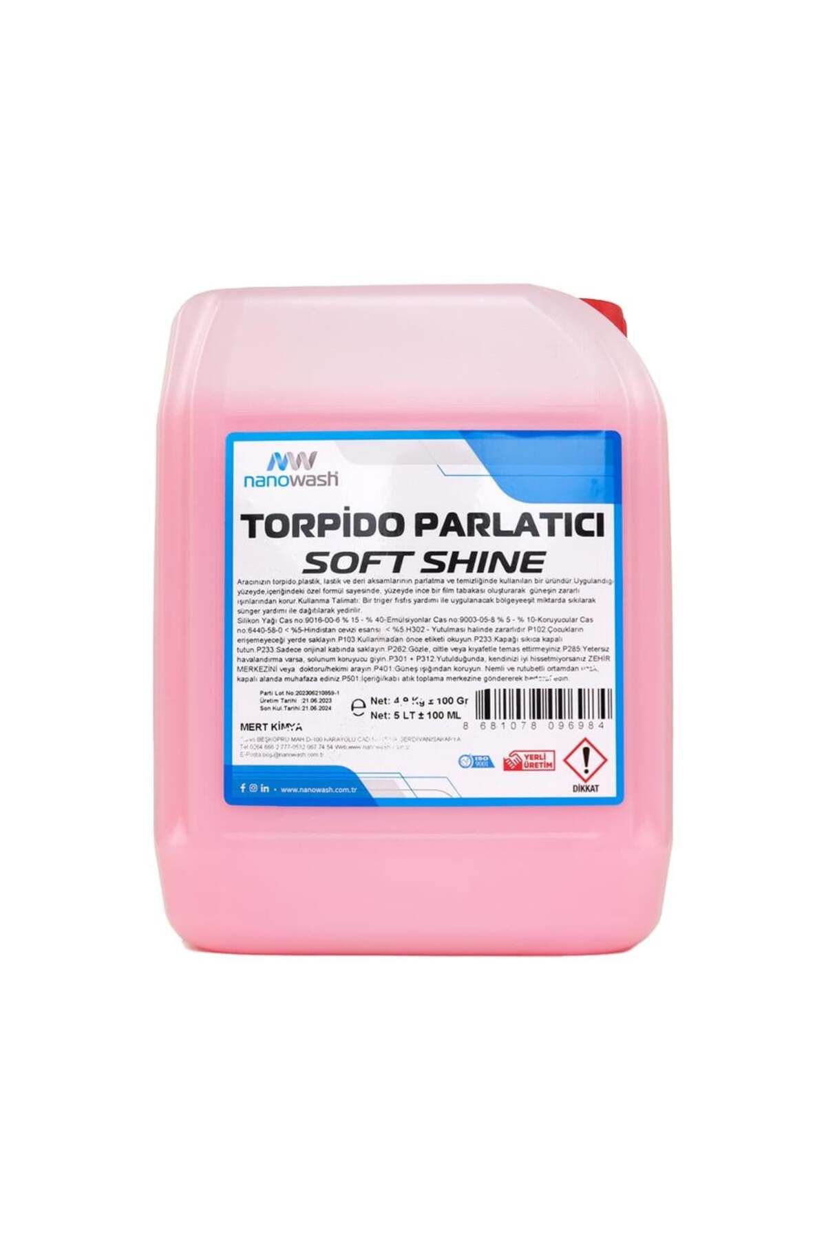 nanowash Torpido Parlatıcı Soft Shine 5 Lt