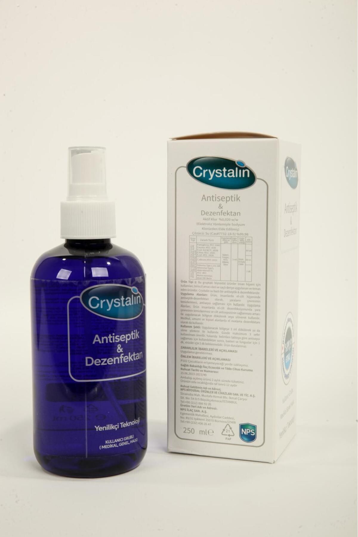 Crystalin 250 ml Antiseptik Dezenfektan - Fiyatı, Yorumları