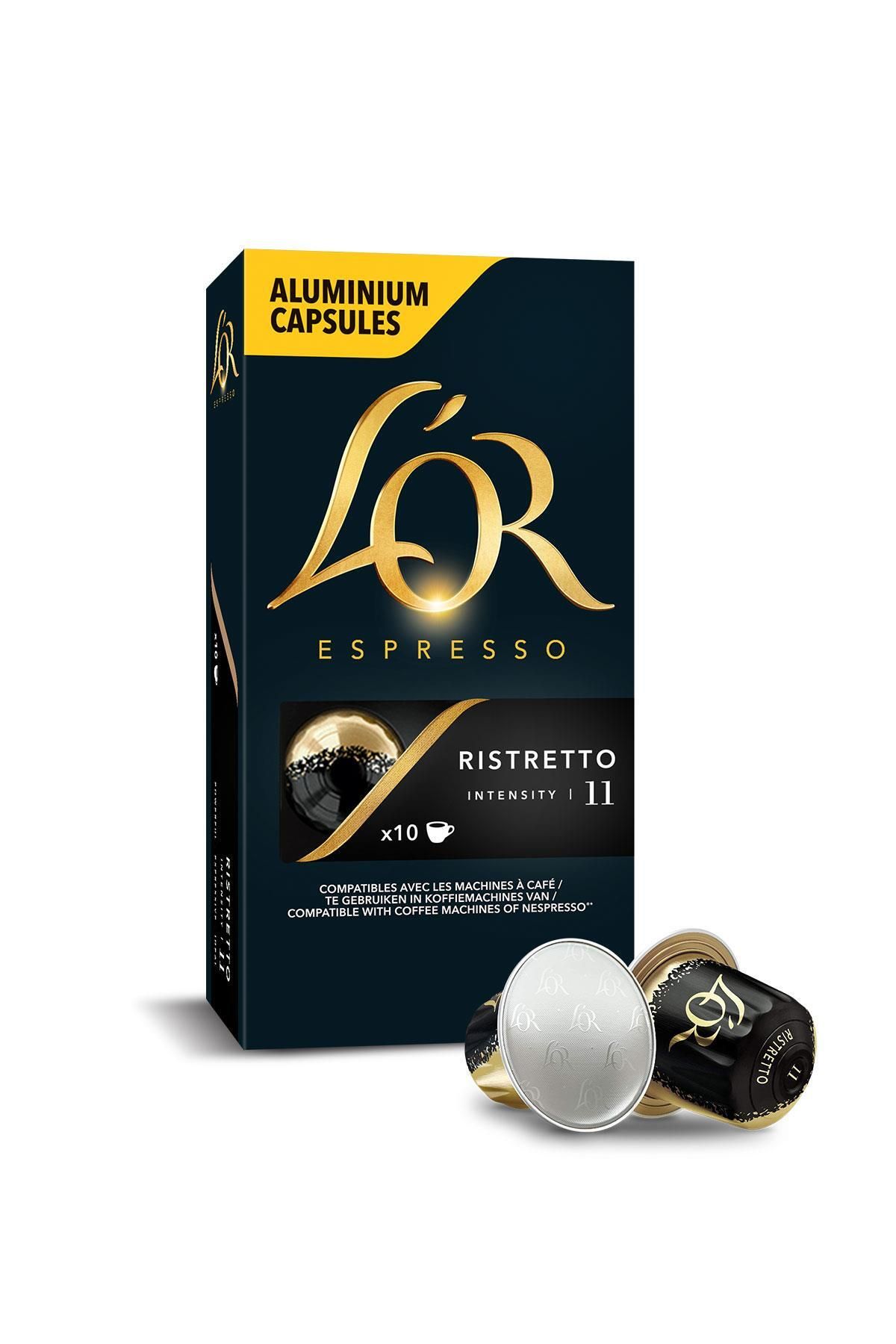 L'OR Ristretto Intensity 11 Nespresso Uyumlu 10 Adet Alüminyum Kapsül Kahve