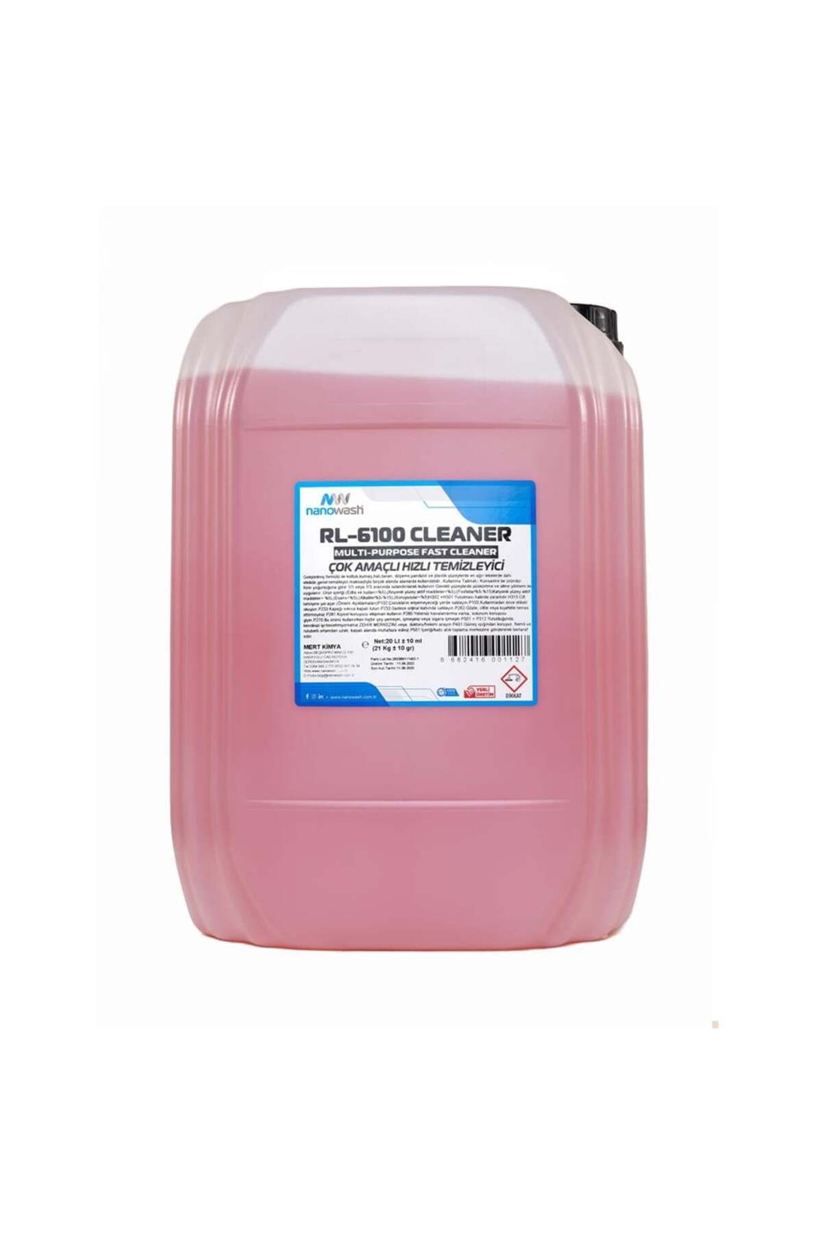 nanowash RL-6100 Cleaner Çok Amaçlı Hızlı Temizleyici 20 Lt