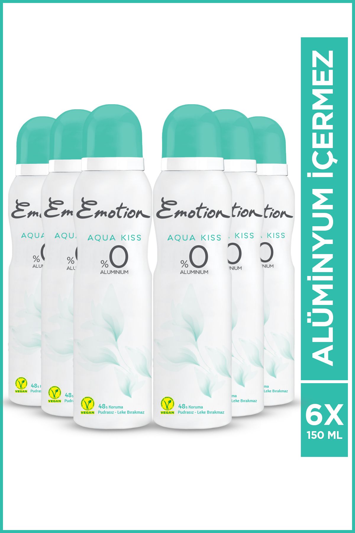 دئودورانت زنانه Aqua Kiss 6x150ml Emotion
