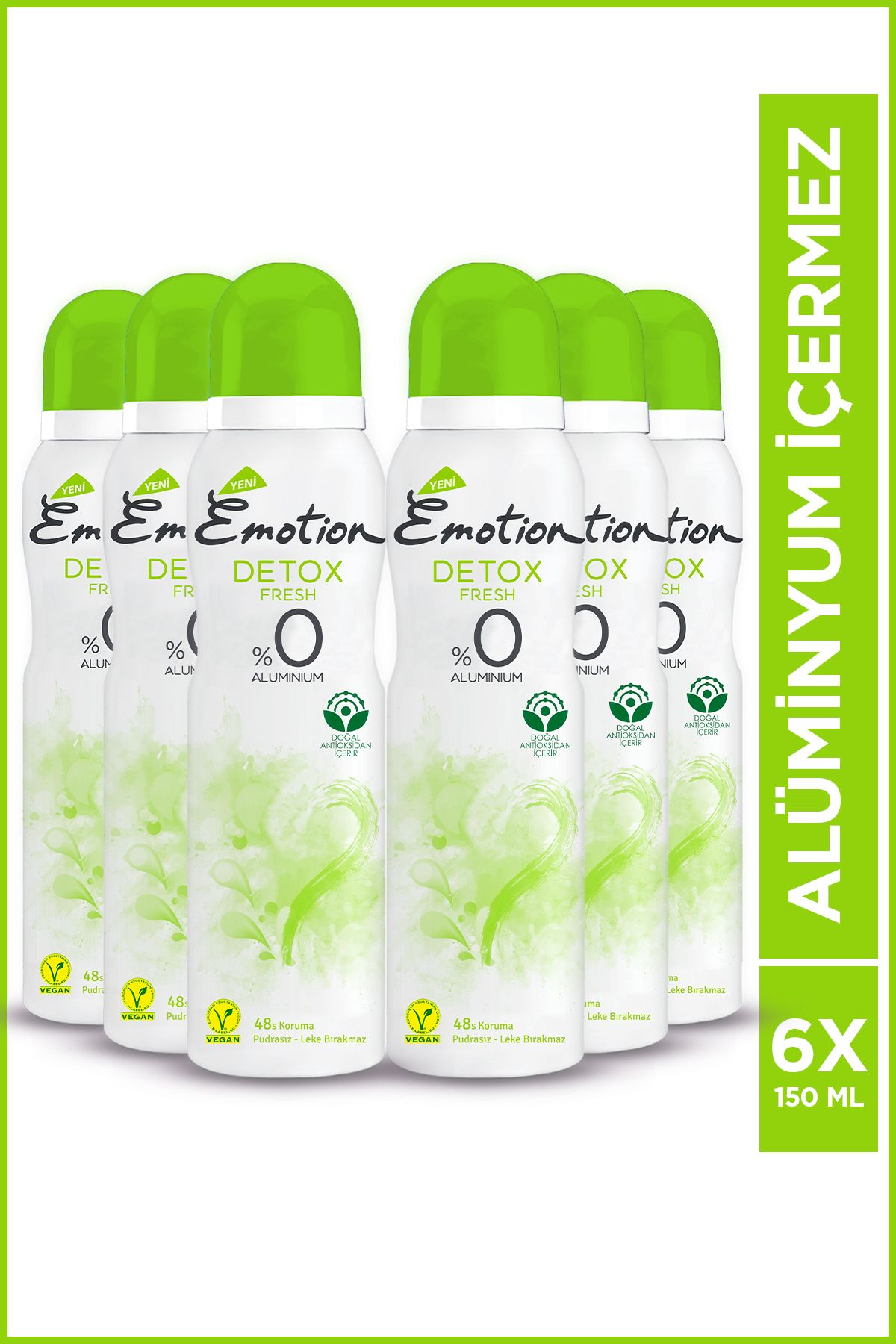 دئودورانت زنانه Detox Fresh 6x150ml Emotion