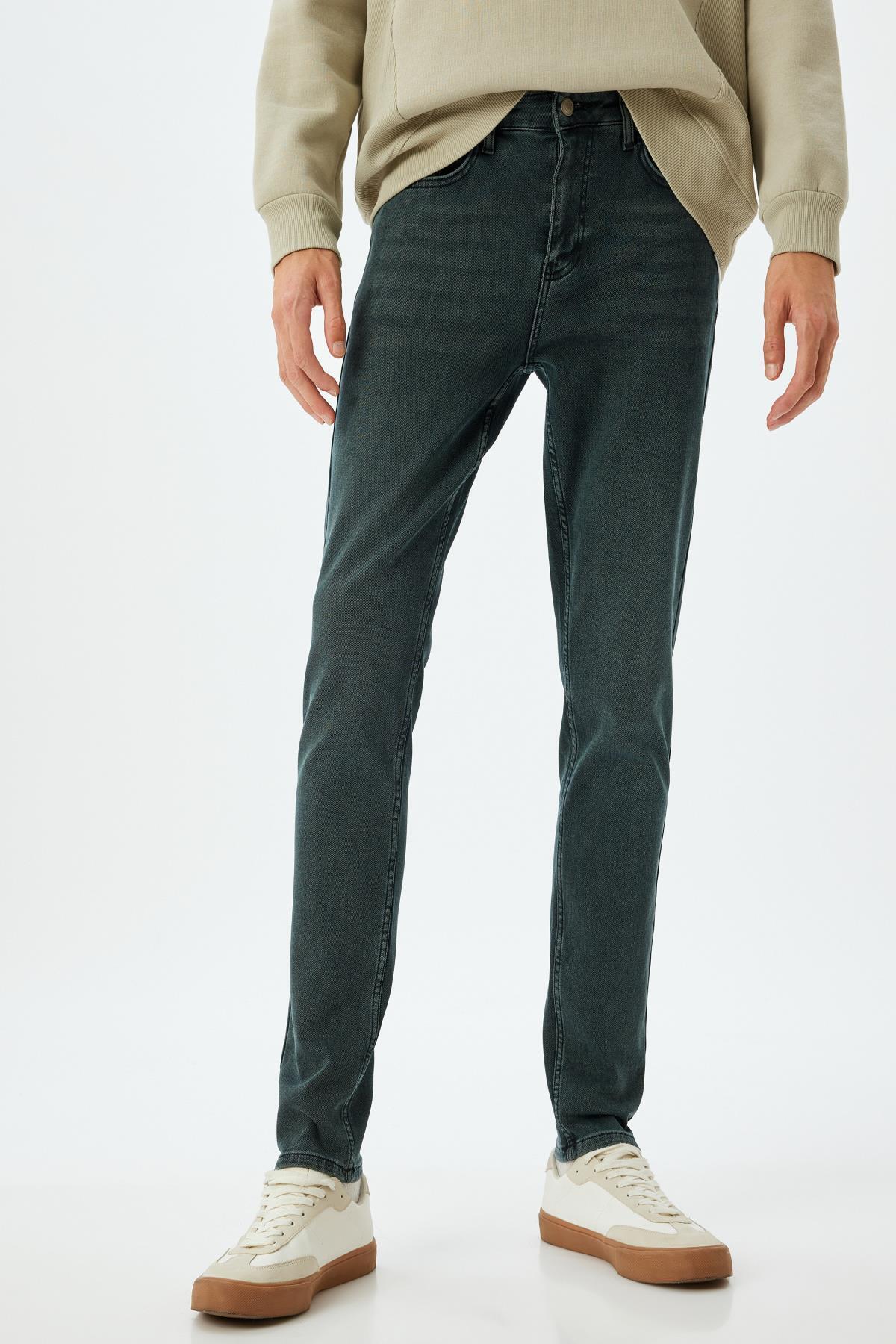 Koton  Petrol Erkek Jeans 5WAM40085ND - Görsel 3