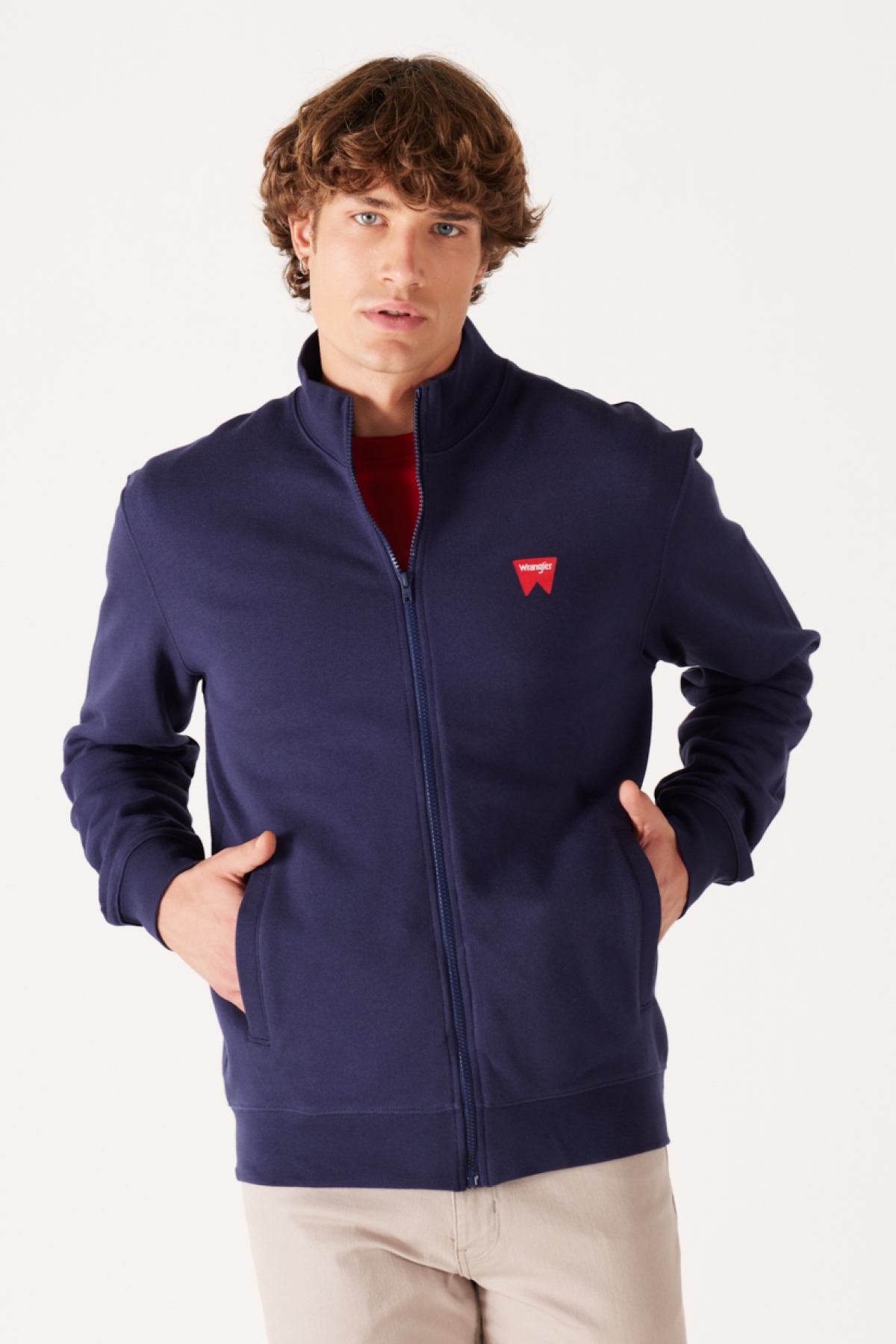 WRANGLER Mavi Erkek Sweatshirt W663I3XW4 görsel 6