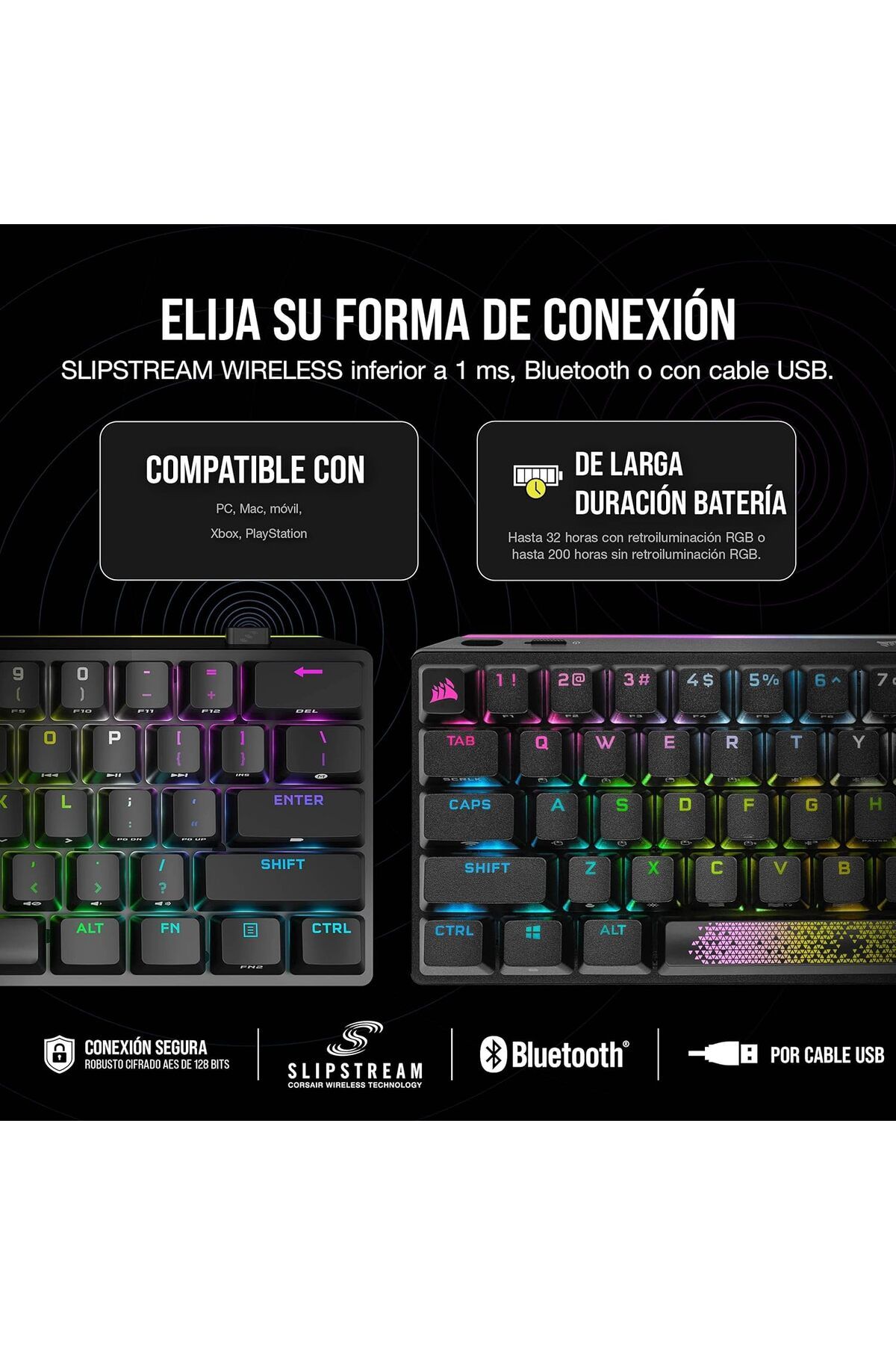 Corsair-K70 Pro Mini Wireless Rgb 60% Mechanical Gaming Keyboard 5