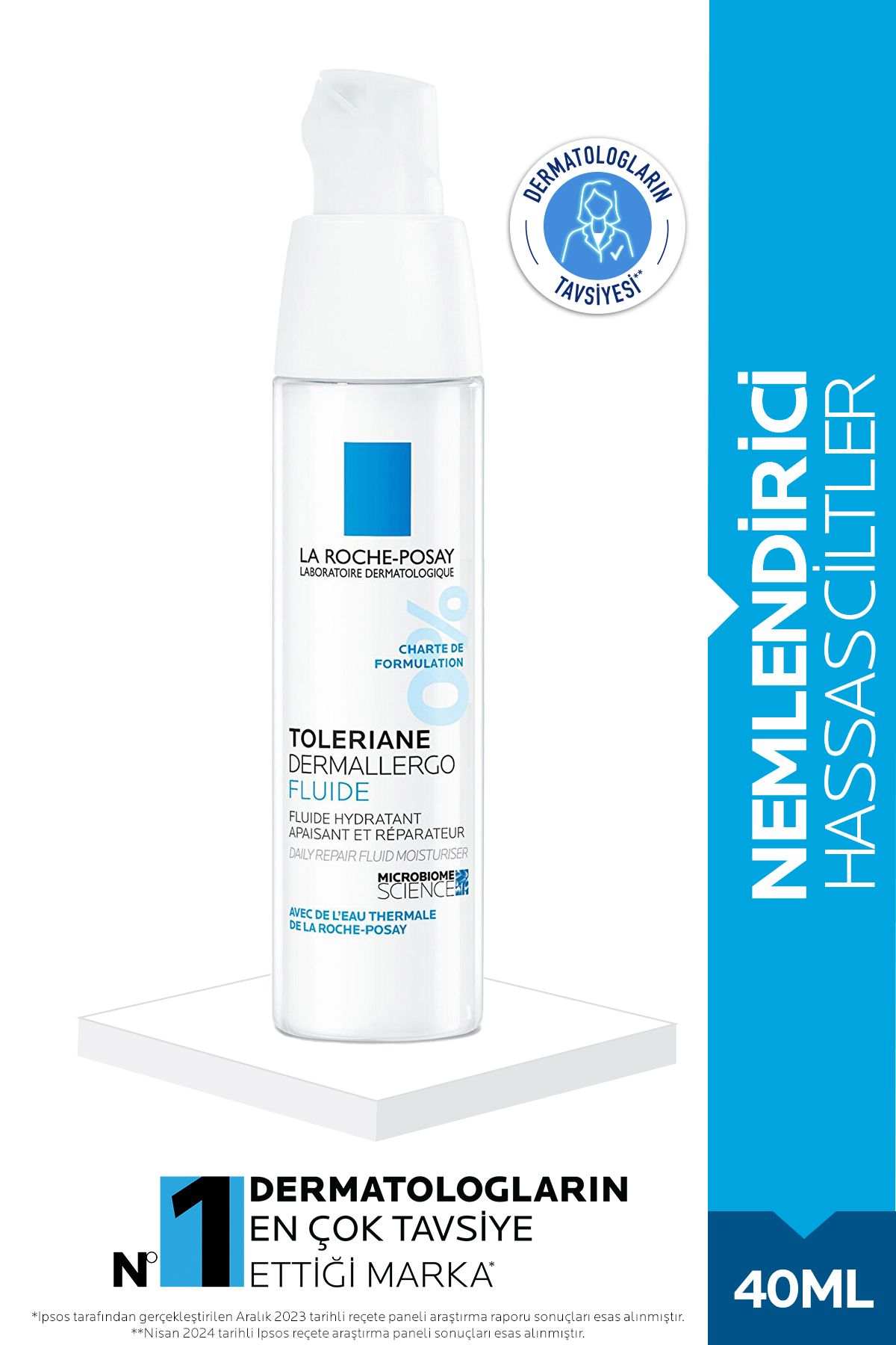 La Roche Posay Toleriane Dermallergo Fluide Feuchtigkeitsspendende Gesichtscreme Für Empfindliche Haut 40 Ml - One Size