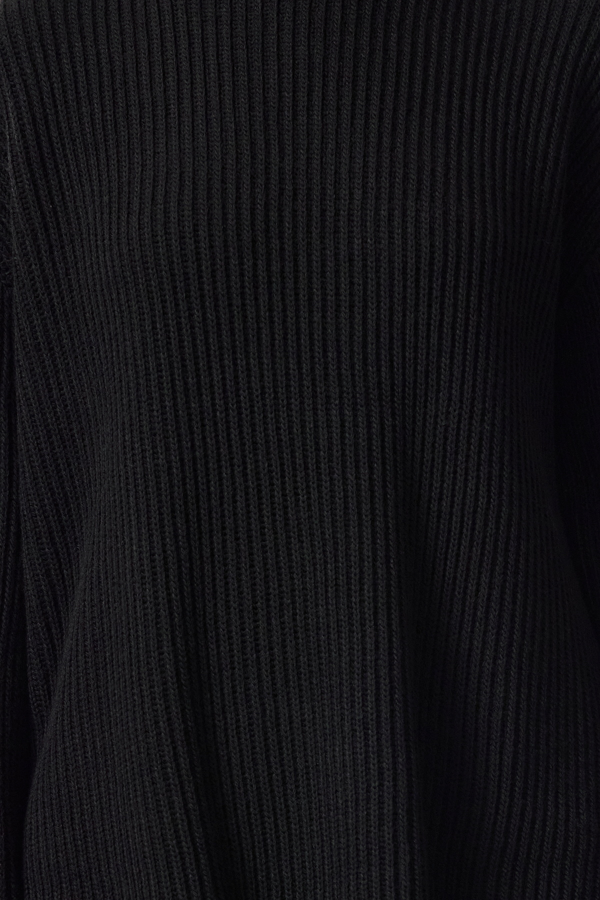 Trendyolmilla  Siyah Balıkçı Yaka Geniş Kalıp Triko Kazak TWOAW25KZ00394 - Görsel 3