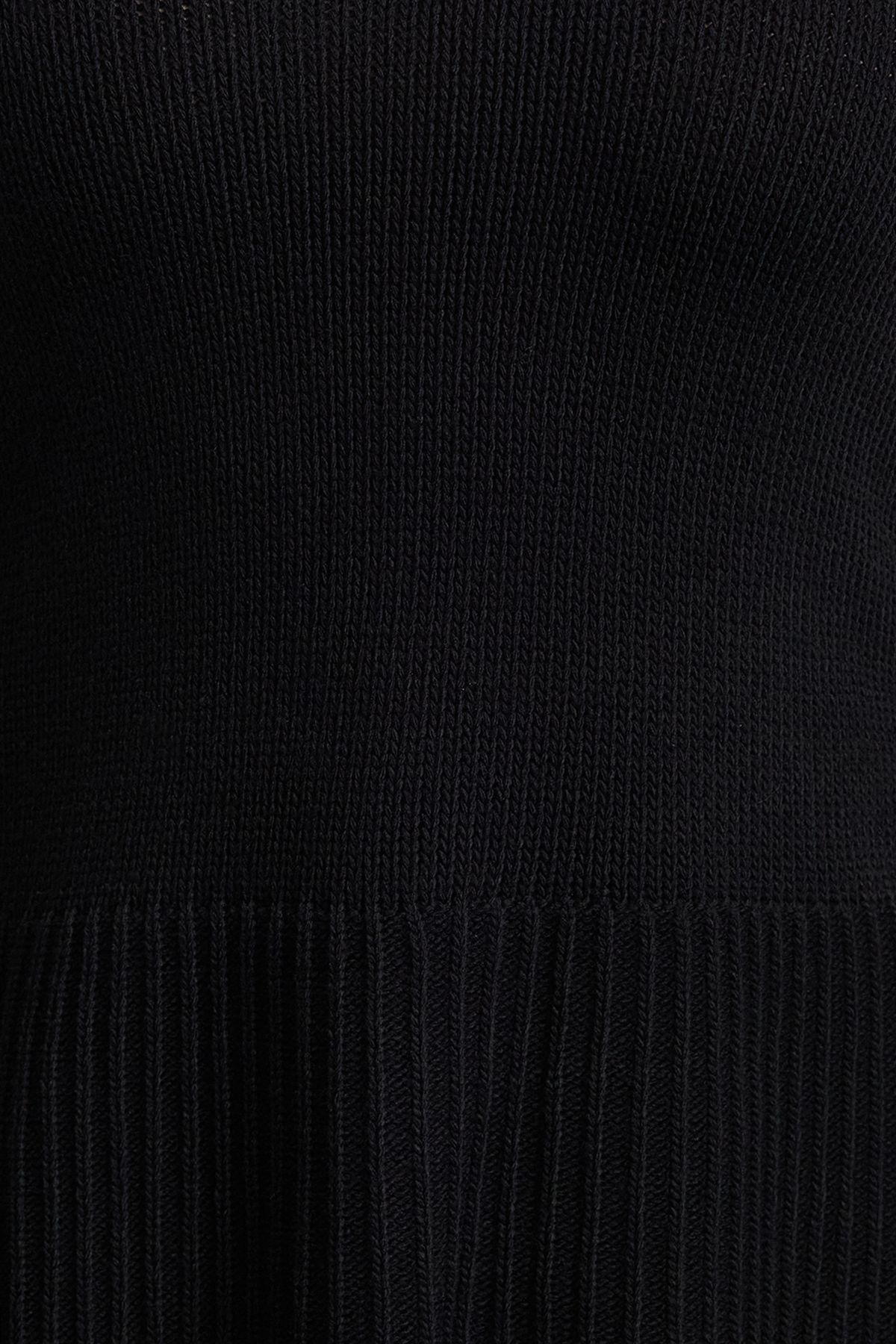 Trendyol Curve-Black V-Neck Knitwear Sweater with Slits on the Sides Tbbaw25An00057 2