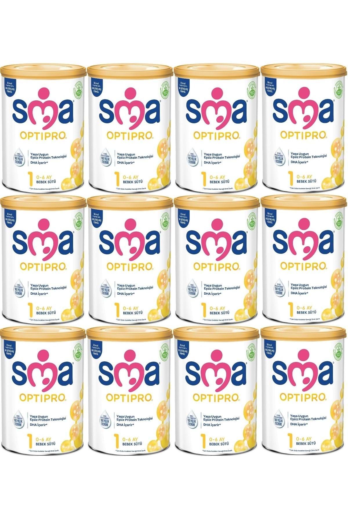 SMA Optipro 400GR No:1 Baby Milk (0-6 ماهه) (ست 12 عددی)