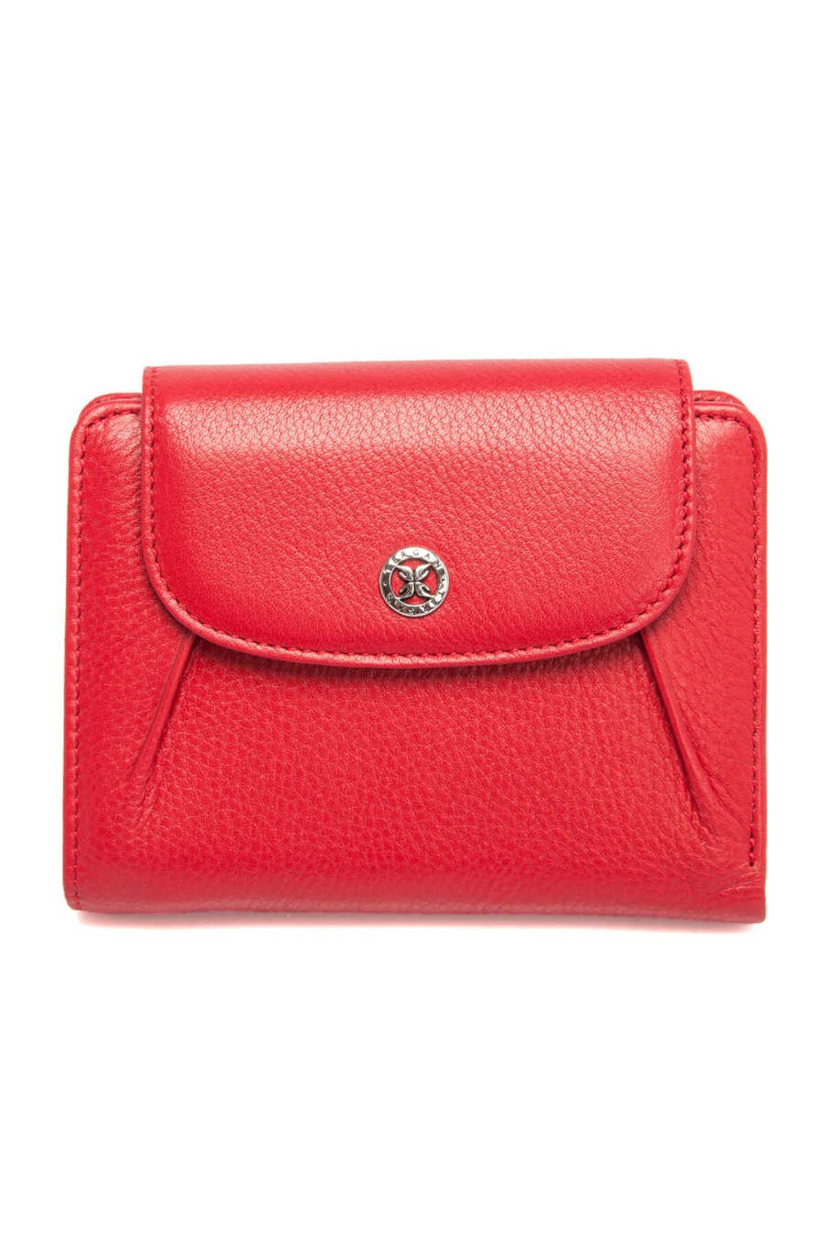 Tergan-Red Leather Women's Wallet - S1Cb 00005714 -A86 1