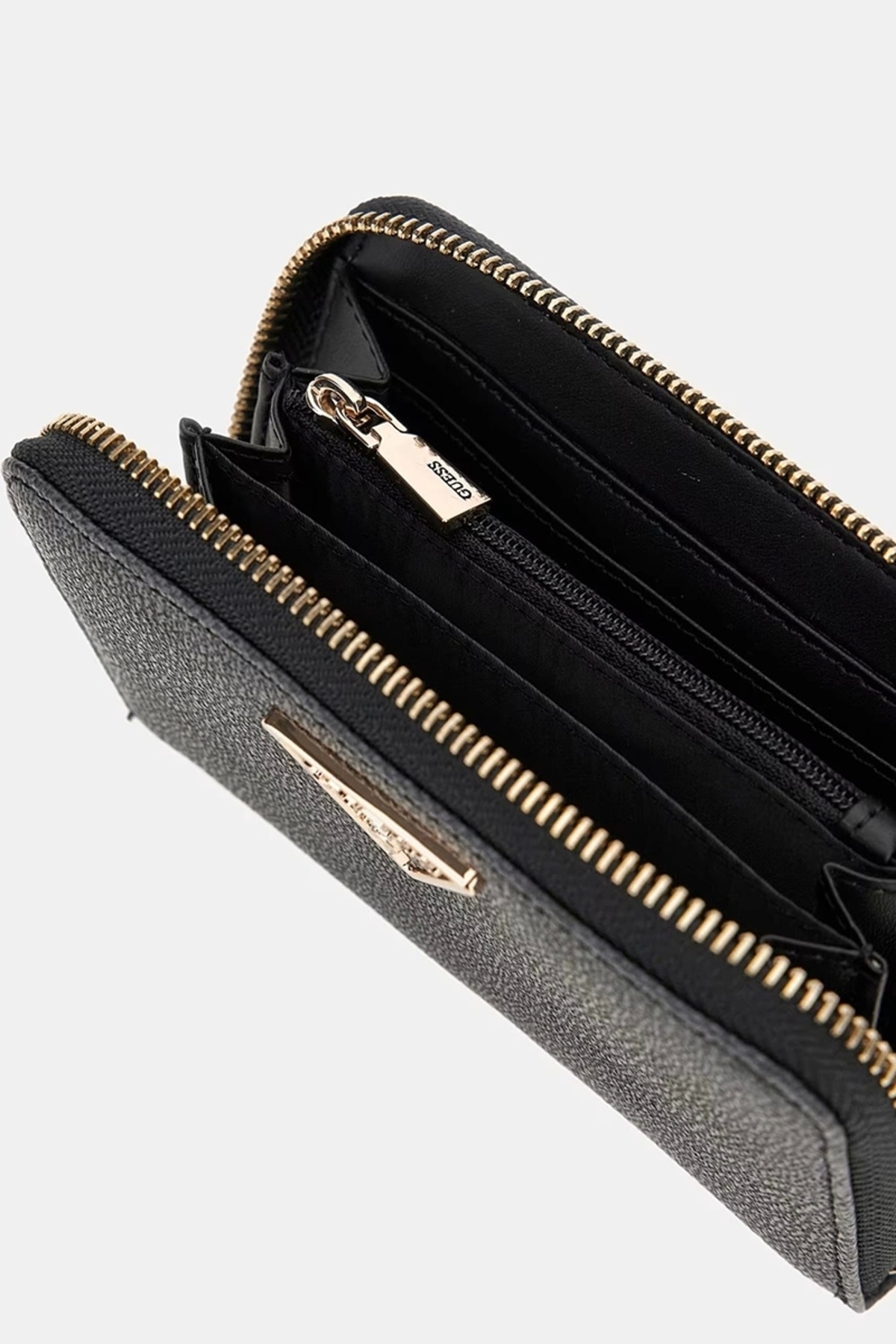 Guess-Portofel antracit pentru femei LAUREL SLG MEDIUM ZI SWSG8500140-CLO 3