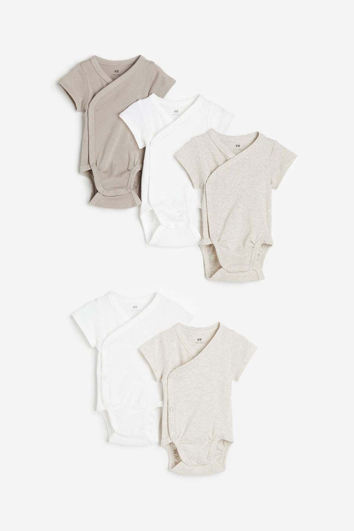 H&M-5-pack cotton bodysuits 5