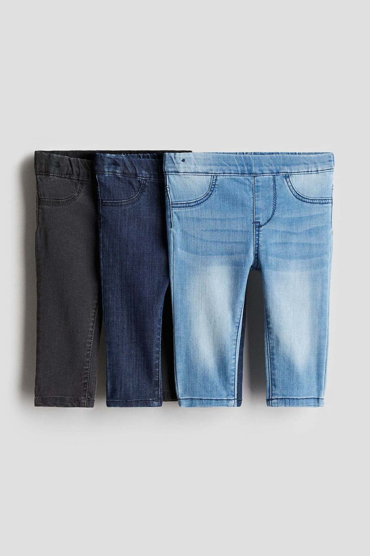 H&M-3-pack denim treggings 1