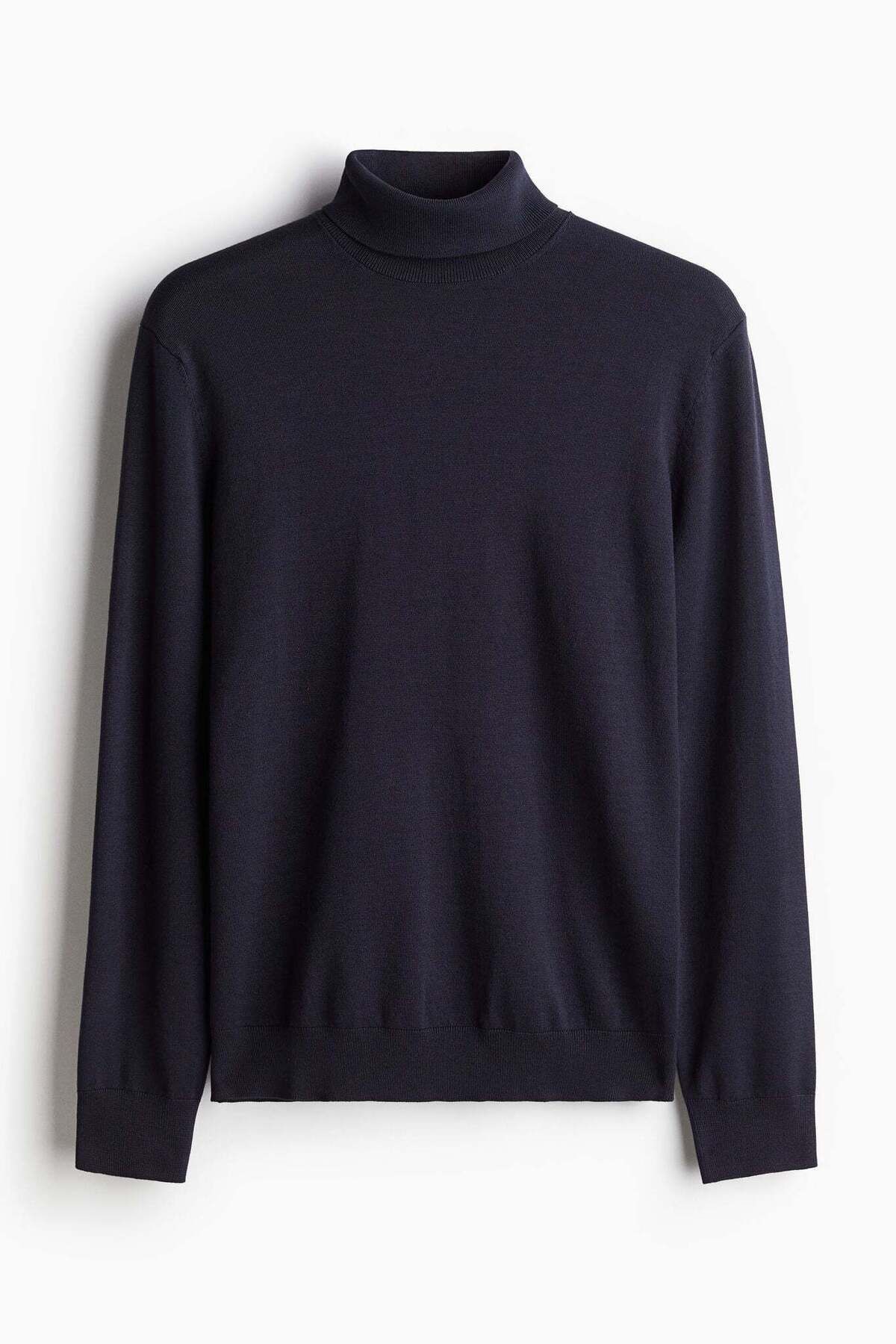 H&M-Slim Fit Fine-knit polo-neck jumper 1