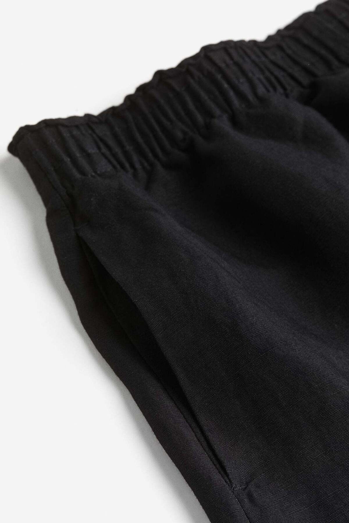 H&M-Linen-blend pull-on shorts 2
