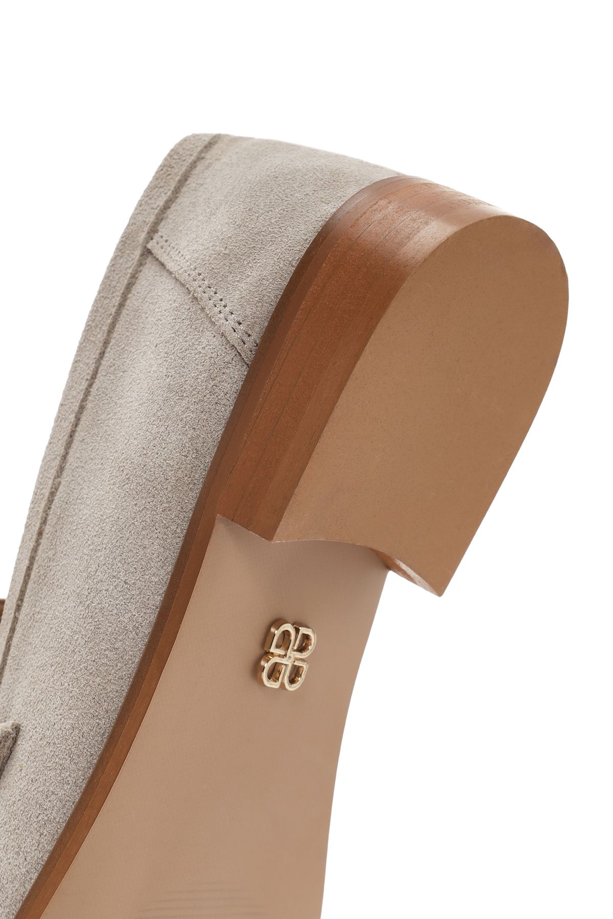لوفر نود زنانه Beige چرمی Loafer 24SFD131910 Derimod