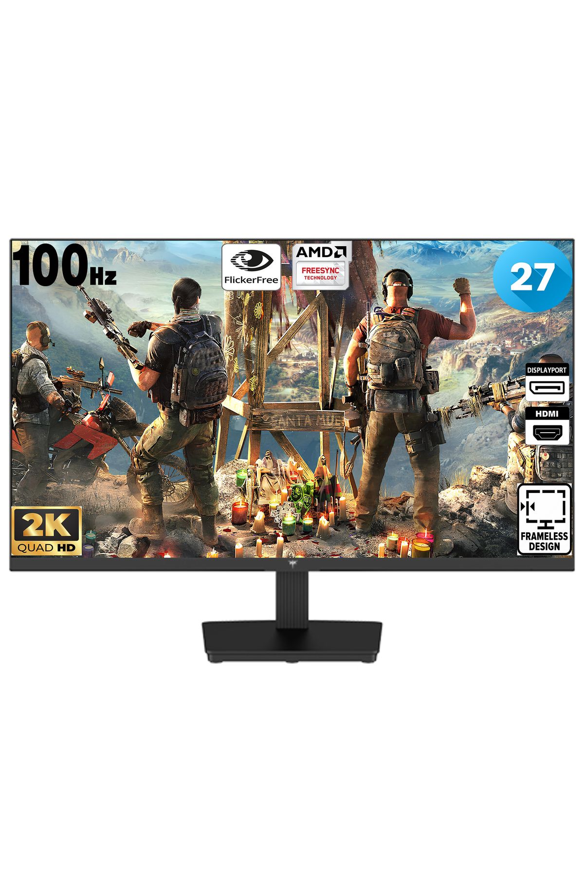 KTC H27t27 27" 100 Hz (hdmı + Dısplay Port ) 2560×1440 Freesync Wqhd Ips Flat Monitör