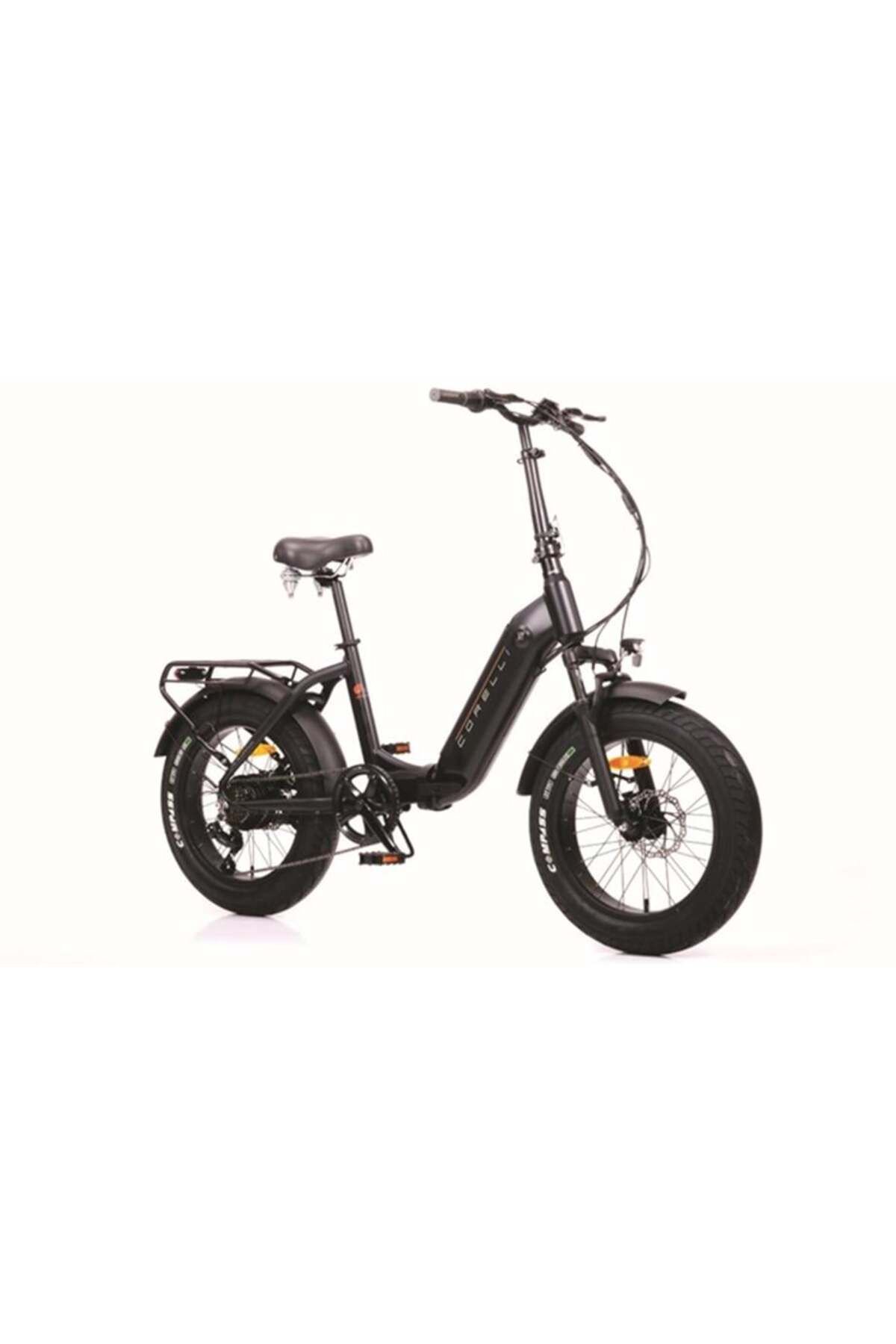 Corelli CORELLİ TIGRES FAT BIKE ELEKTRİKLİ KATLANIR BİSİKLET 41CM MD 20 JANT 7 VİTES GRİ