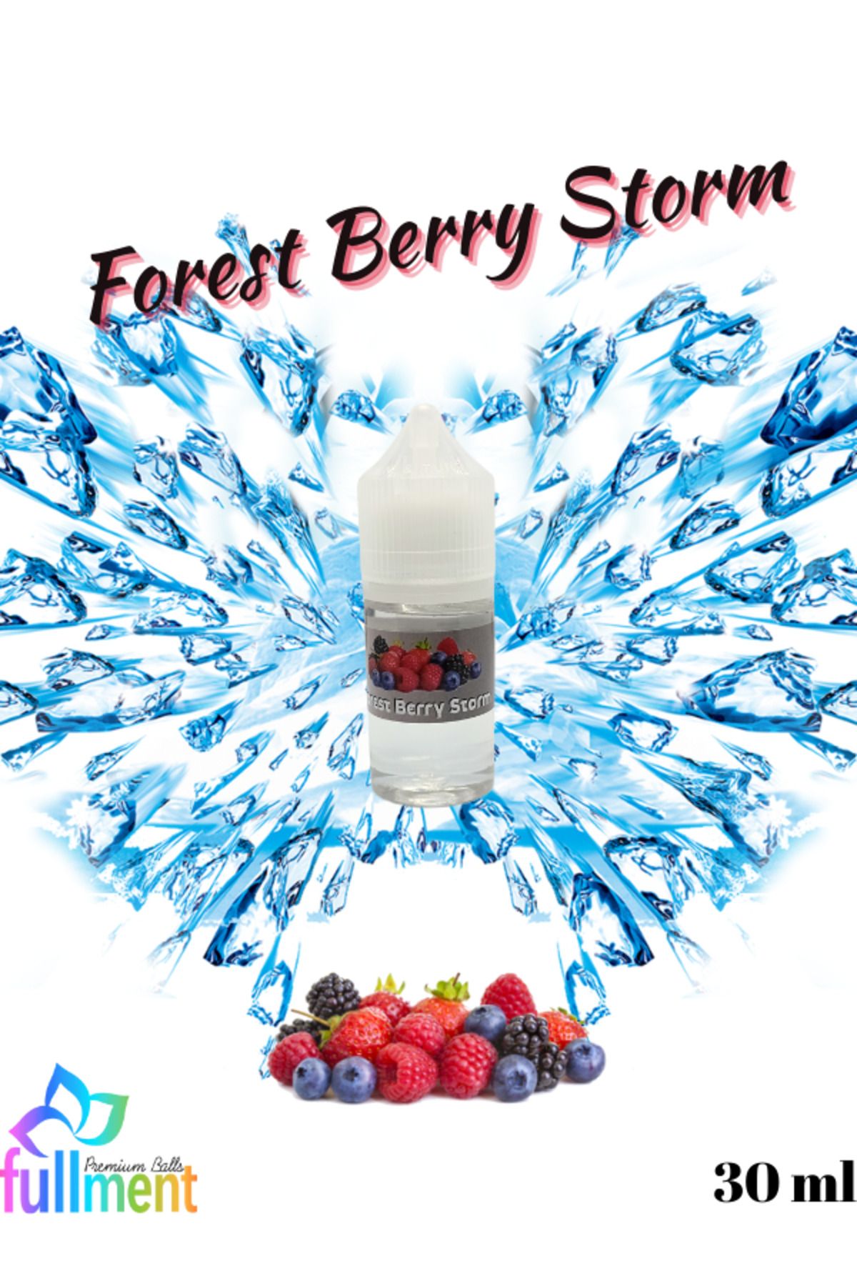 Fullment Buzlu Kırmızı Orman Meyveleri ( Forestberry )aromalı Hazır Gıda Aroma Likit Şurup 30 ml