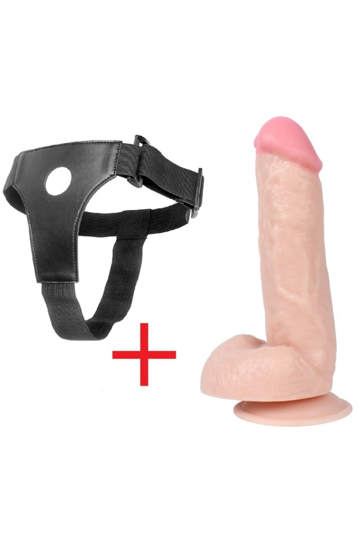 Kassadin Sexy 18 cm Kalın Realistik Belden Bağlamalı Kemerli Penis