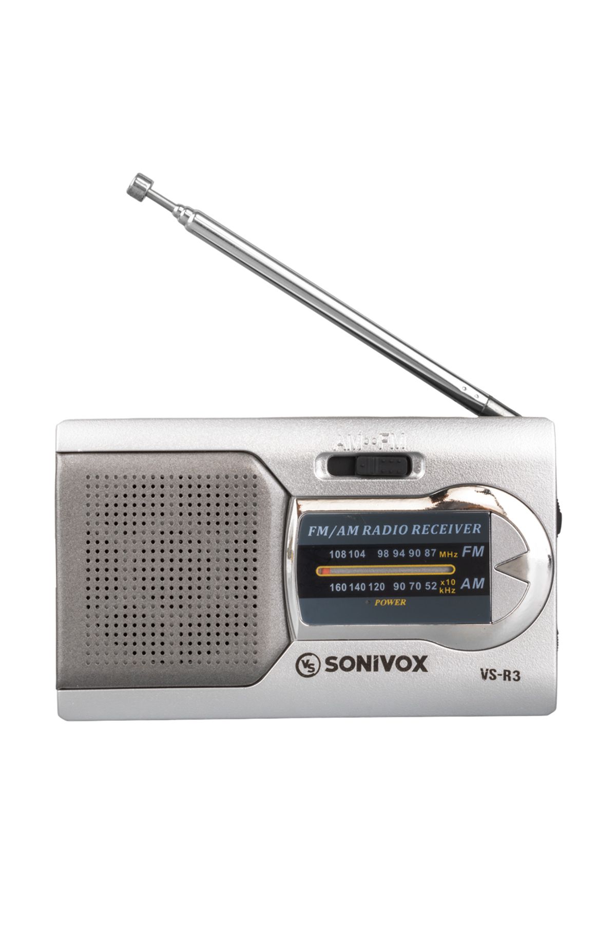 Home GÜMÜŞ RENK CEP TİPİ ANALOG FM RADYO VS-R3 (4835)