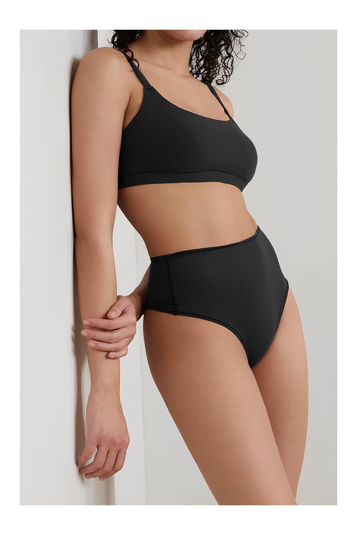 red iç giyim-Cotton Women's High Waist Thong 5 Pack 5