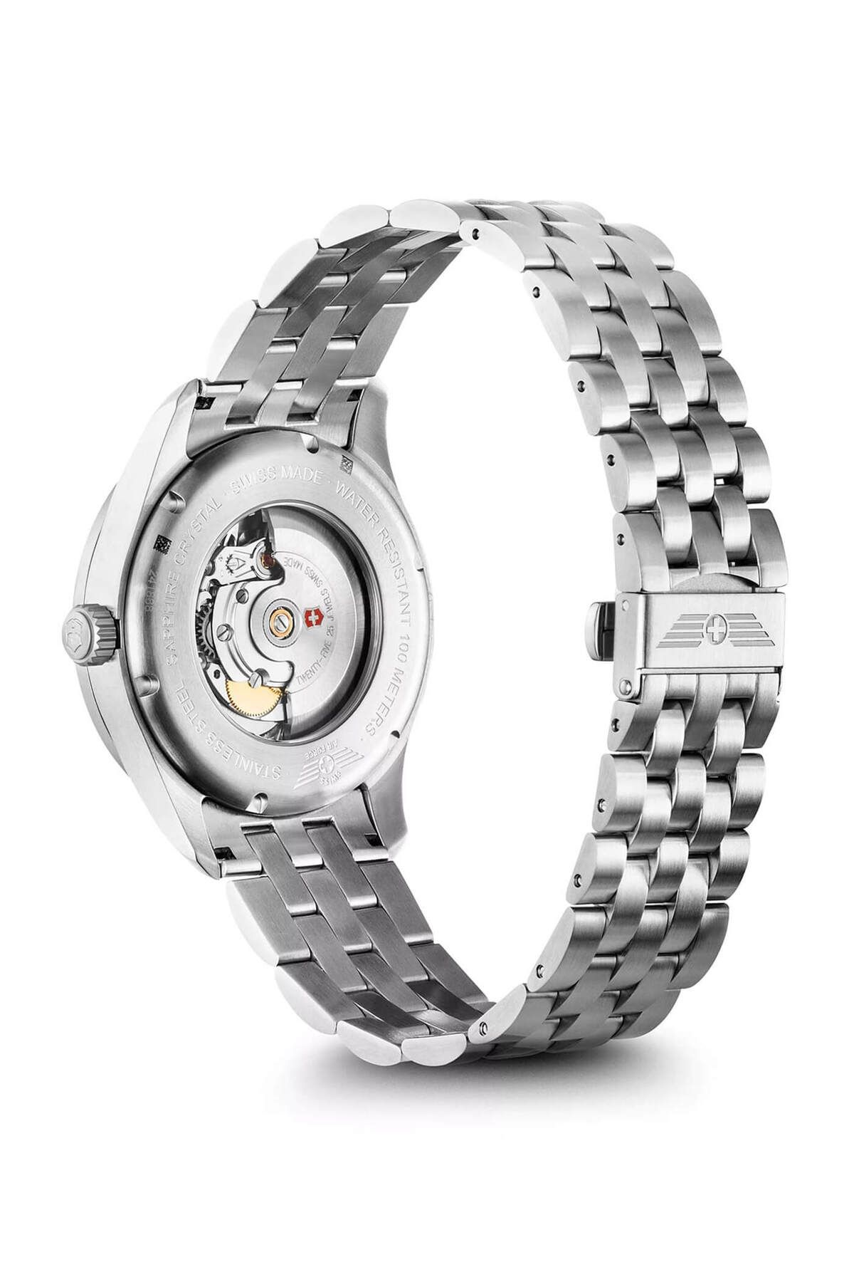 ساعت مشکی مردانه سیاه مچی مکانیکی 24188 Airboss VICTORINOX