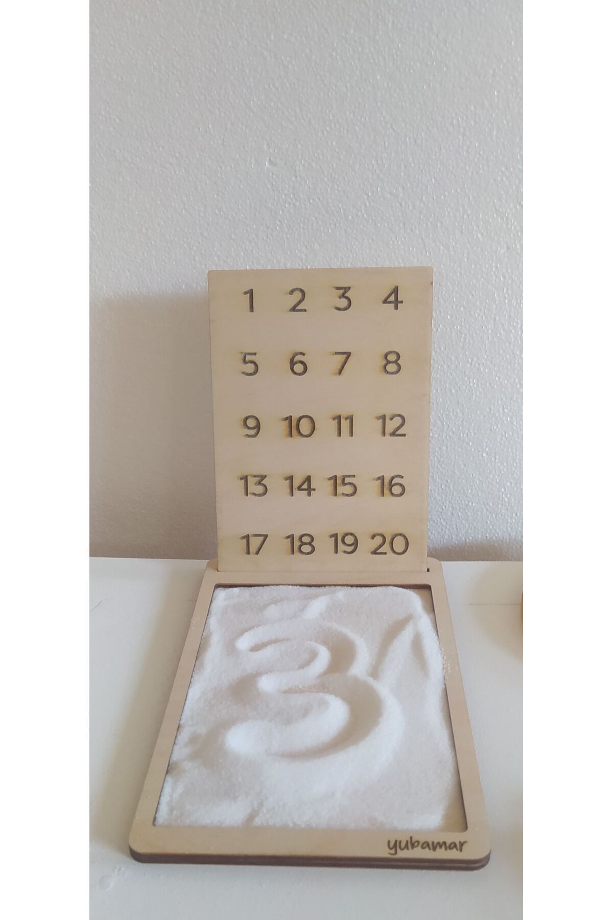 YuBaMar-Wooden Summer Erase Board English Alphabet and Numbers 8