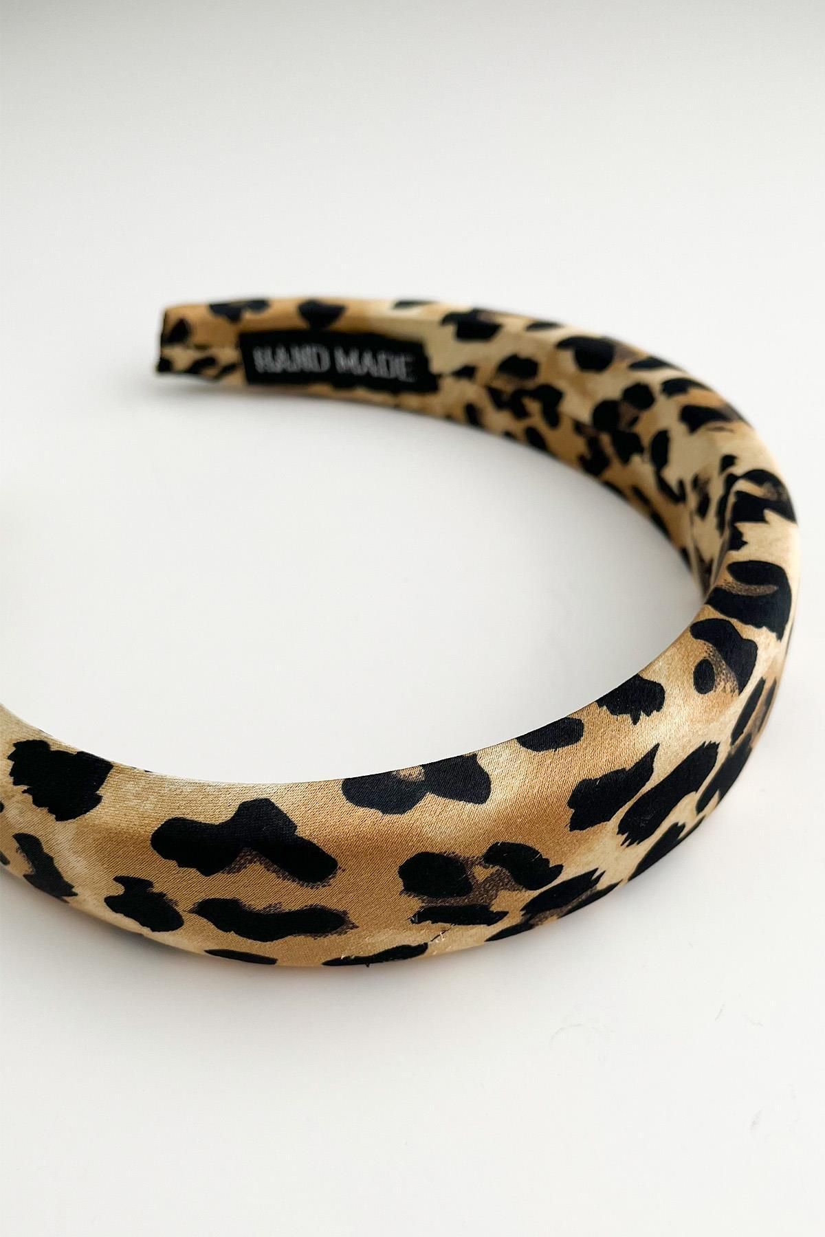 Modex-Handmade Leopard Pattern Sponge Flat Crown (Width:3Cm) 4