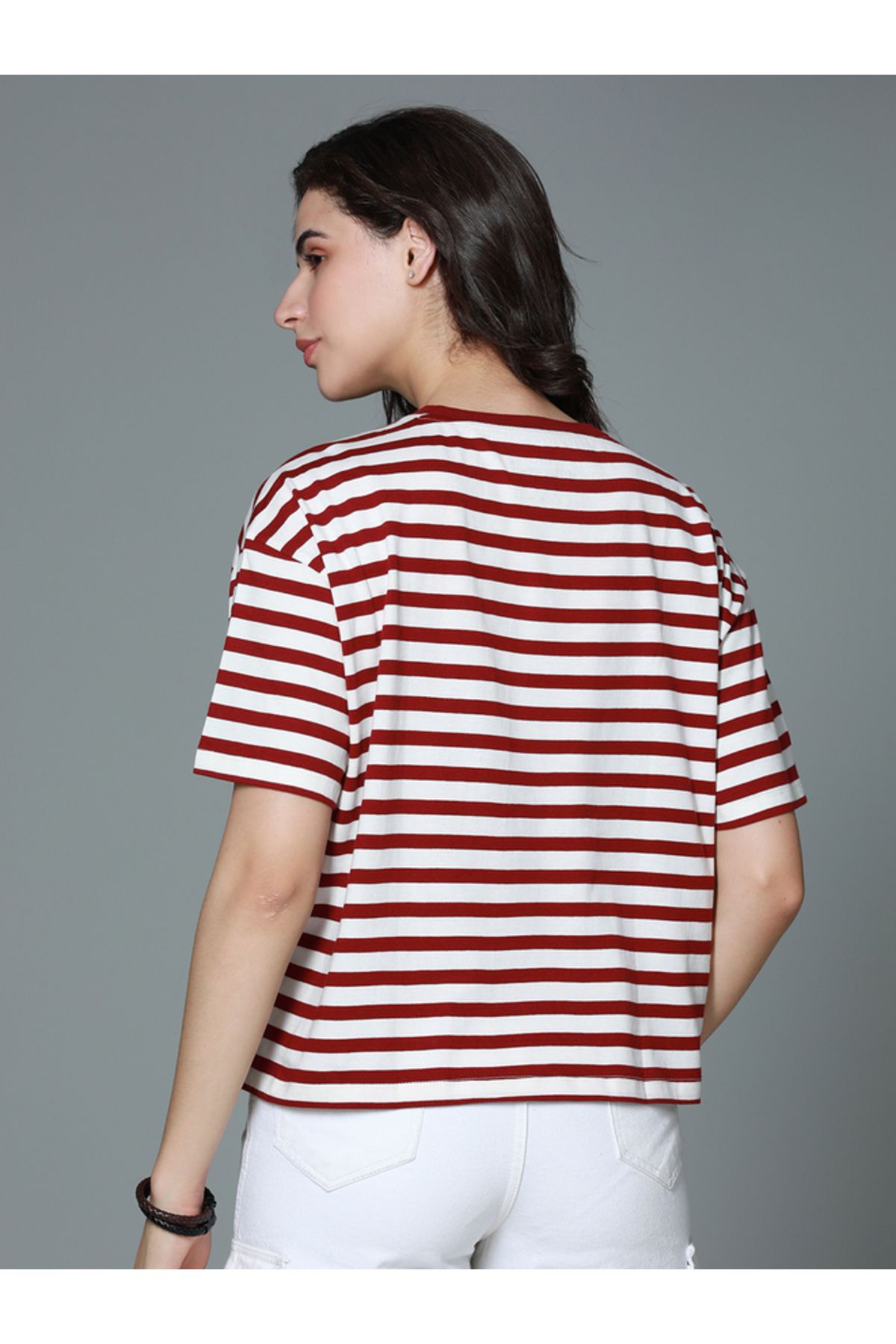 High Star By Styli-Boxy Fit Striped T-Shirt 1