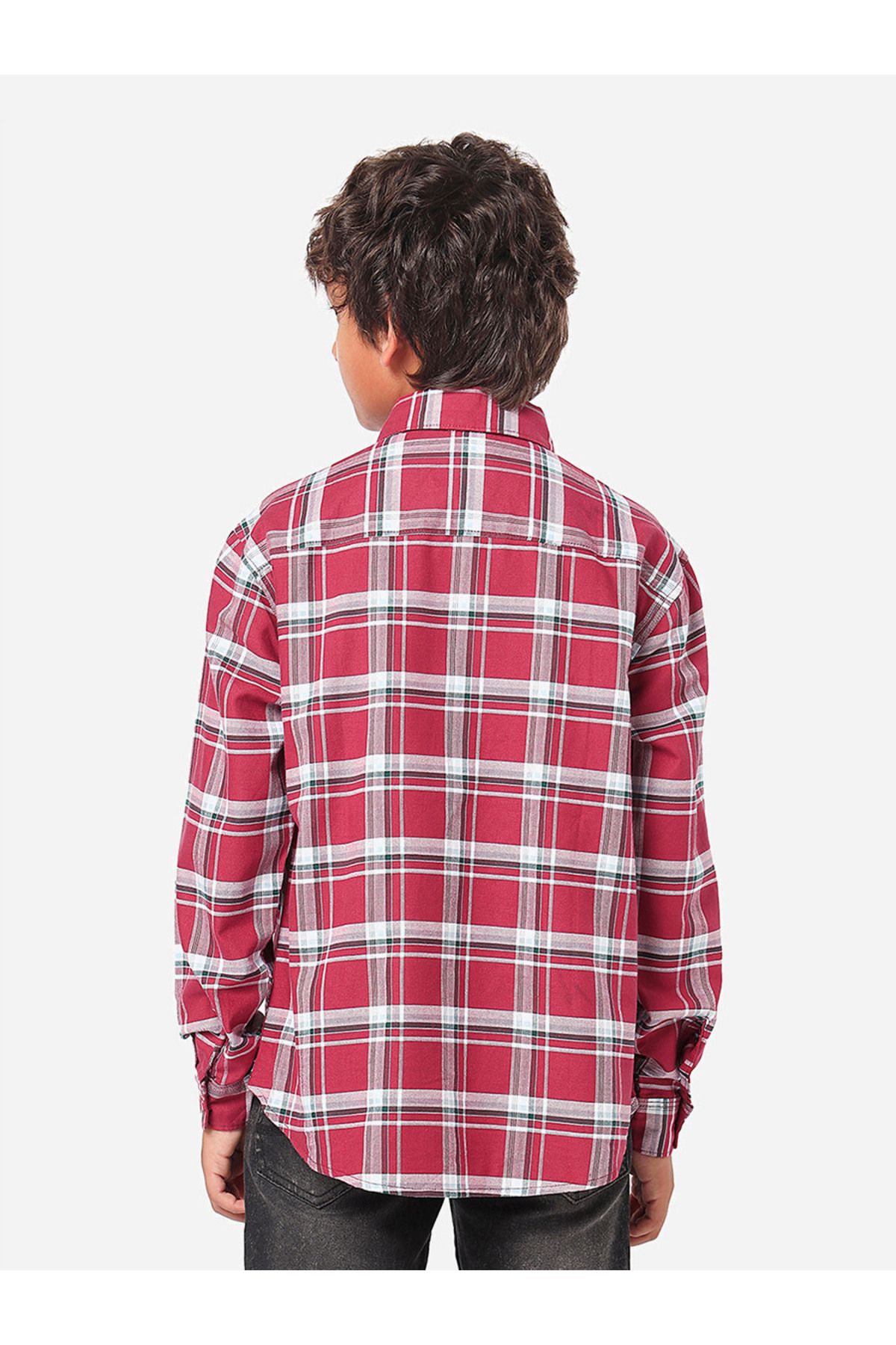 LilPicks By Styli-Checked Shirt with Long Sleeves 4