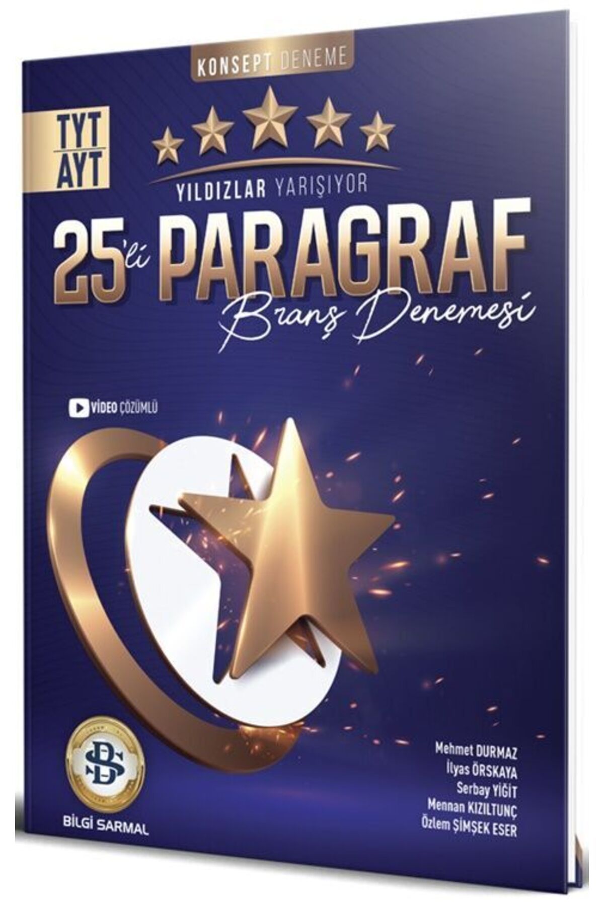 Bilgi Sarmal Yayınları Bilgi Sarmal TYT AYT Paragraf Yıldızlar Yarışıyor 25 li Branş Denemesi