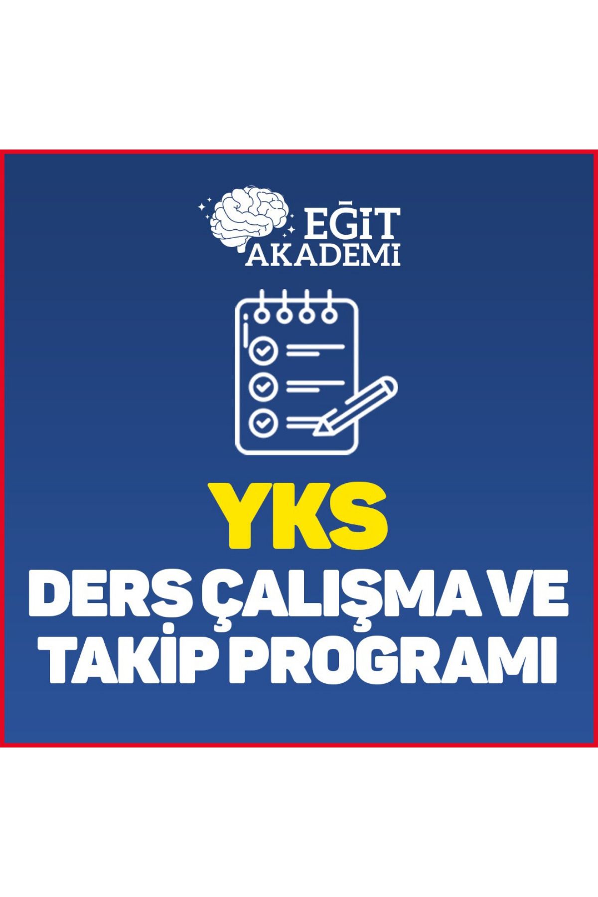 Eğit Akademi YKS Ders Çalışma ve Takip Programı Mehmet Eğit (Online Üründür)