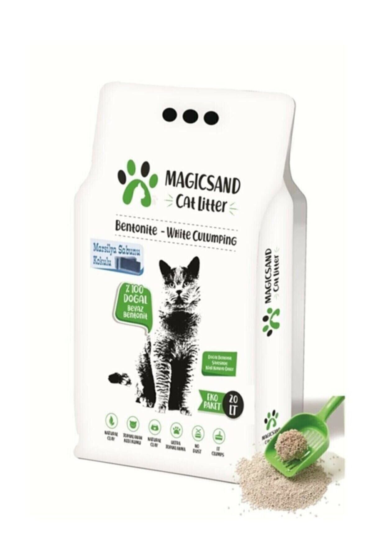 magicsand Cat Litter Marsilya Sabun Kokulu Kedi Kumu 20 Lt Ince Taneli