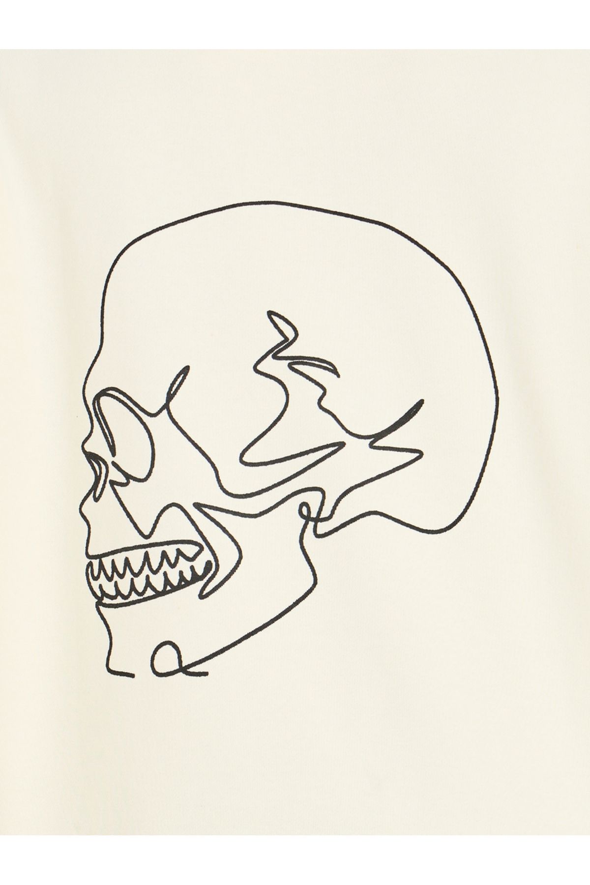 Styli-Skull Back Print Heavyweight Oversized Hoodie 5