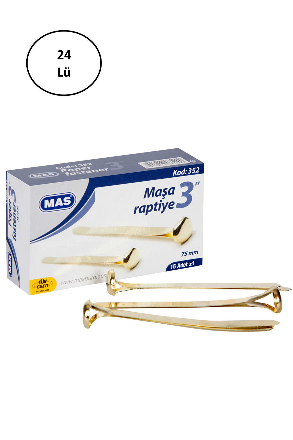 Angoravi Mas Maşa Raptiye 75 Mm No:15 24'lü