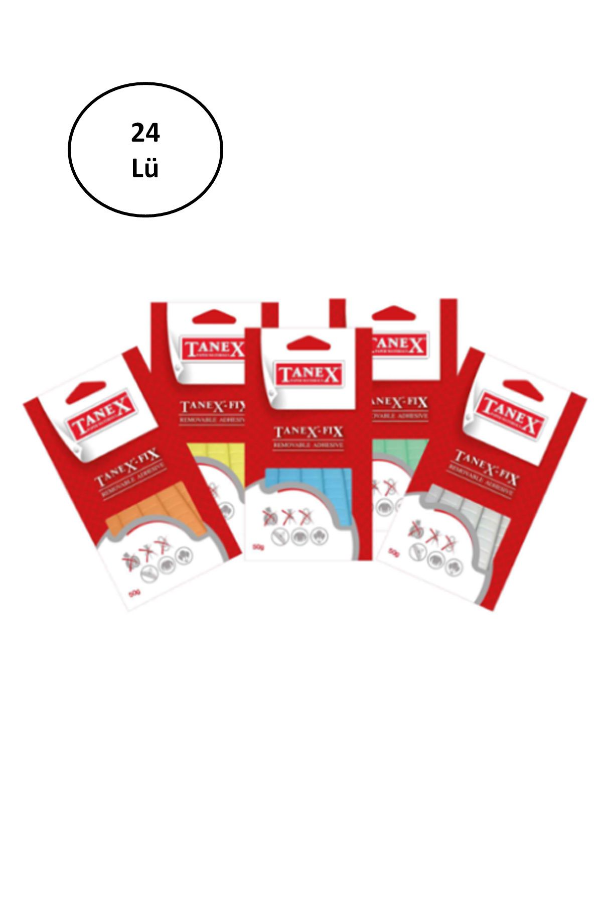 Kapamarka Tanex Fix Yapıştırıcı Beyaz Renk 50gr 24'lü
