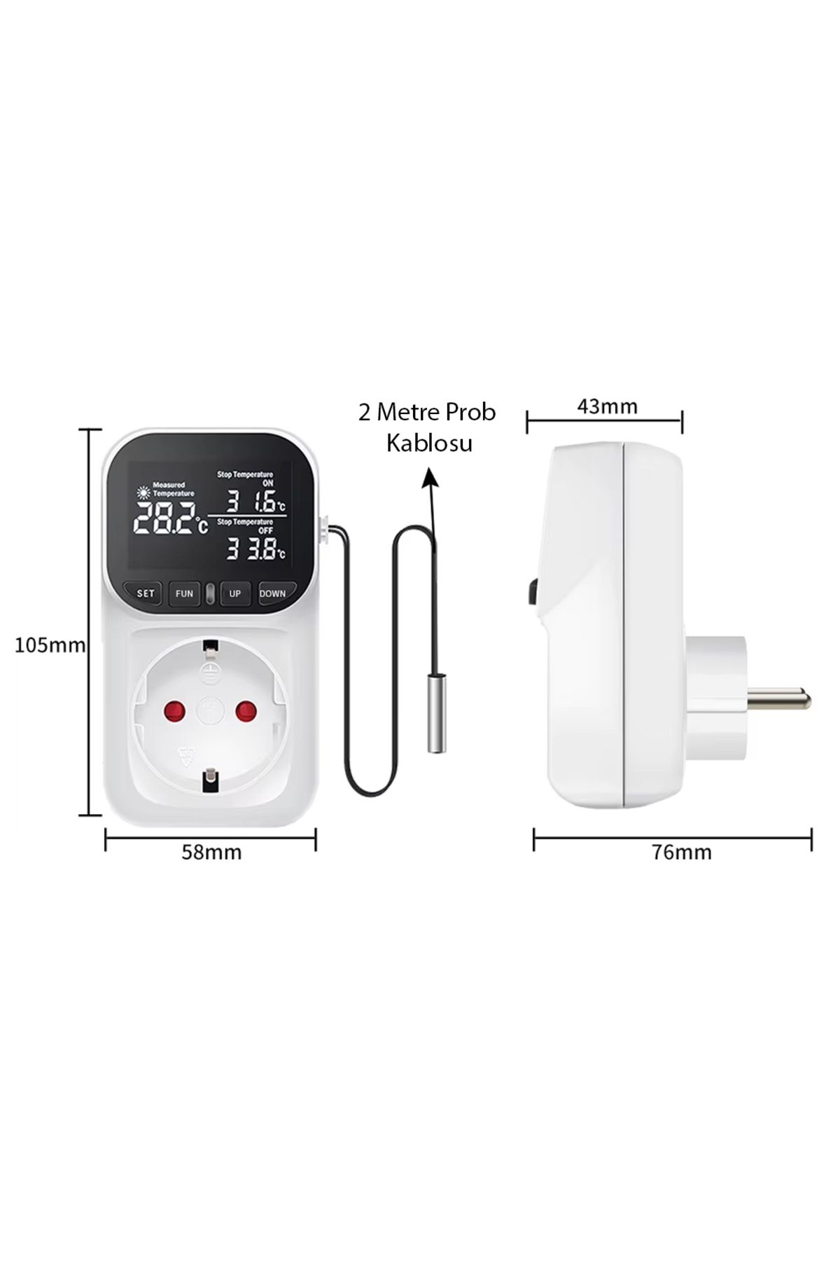Powermaster-Pm-24909 Digital Thermostat Temperature Controller Socket (with 2 Meters Probe) 3