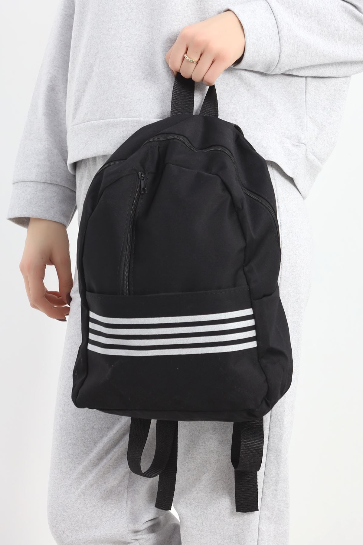 Moka Shopin-Black Mokashopin Backpack - Upright Zip - 11921.1624. 2