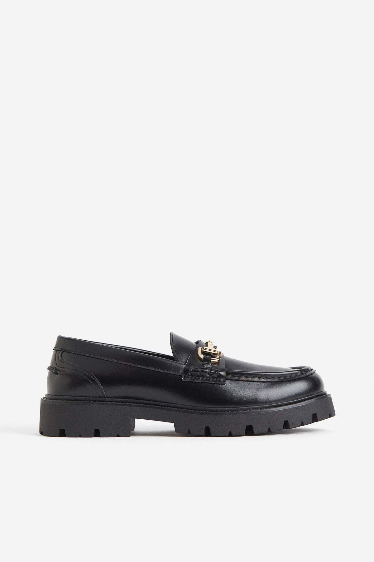 H&M-Black Chunky loafers 1