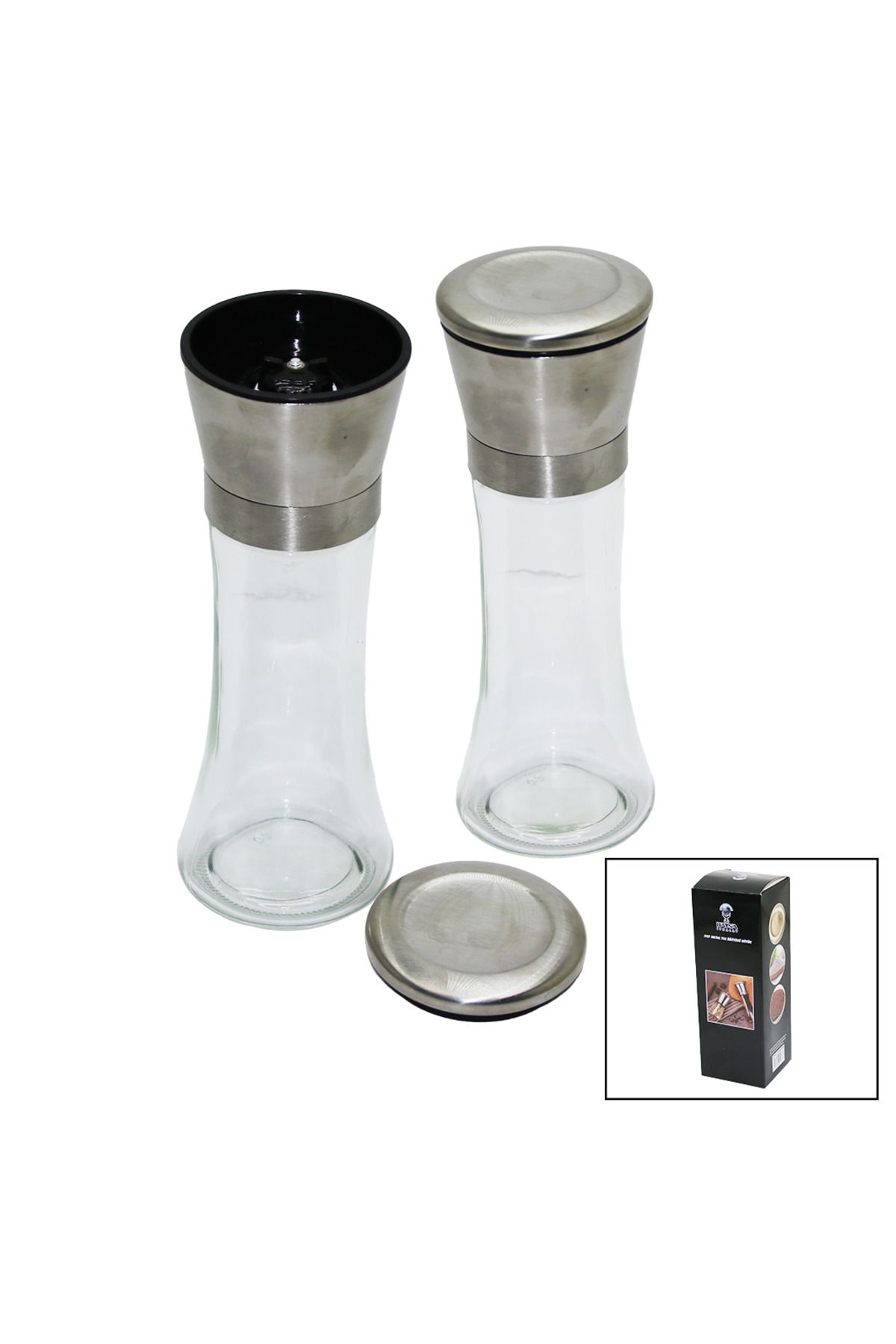 Erbar-Metal Lid Spice Grinder with Large Salt Cam Hopper - Mrk4149-5874 1