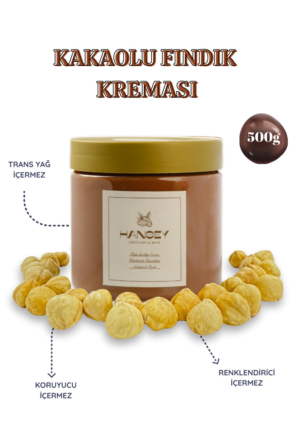 Hansey Kakaolu Fındık Kreması - 500 G