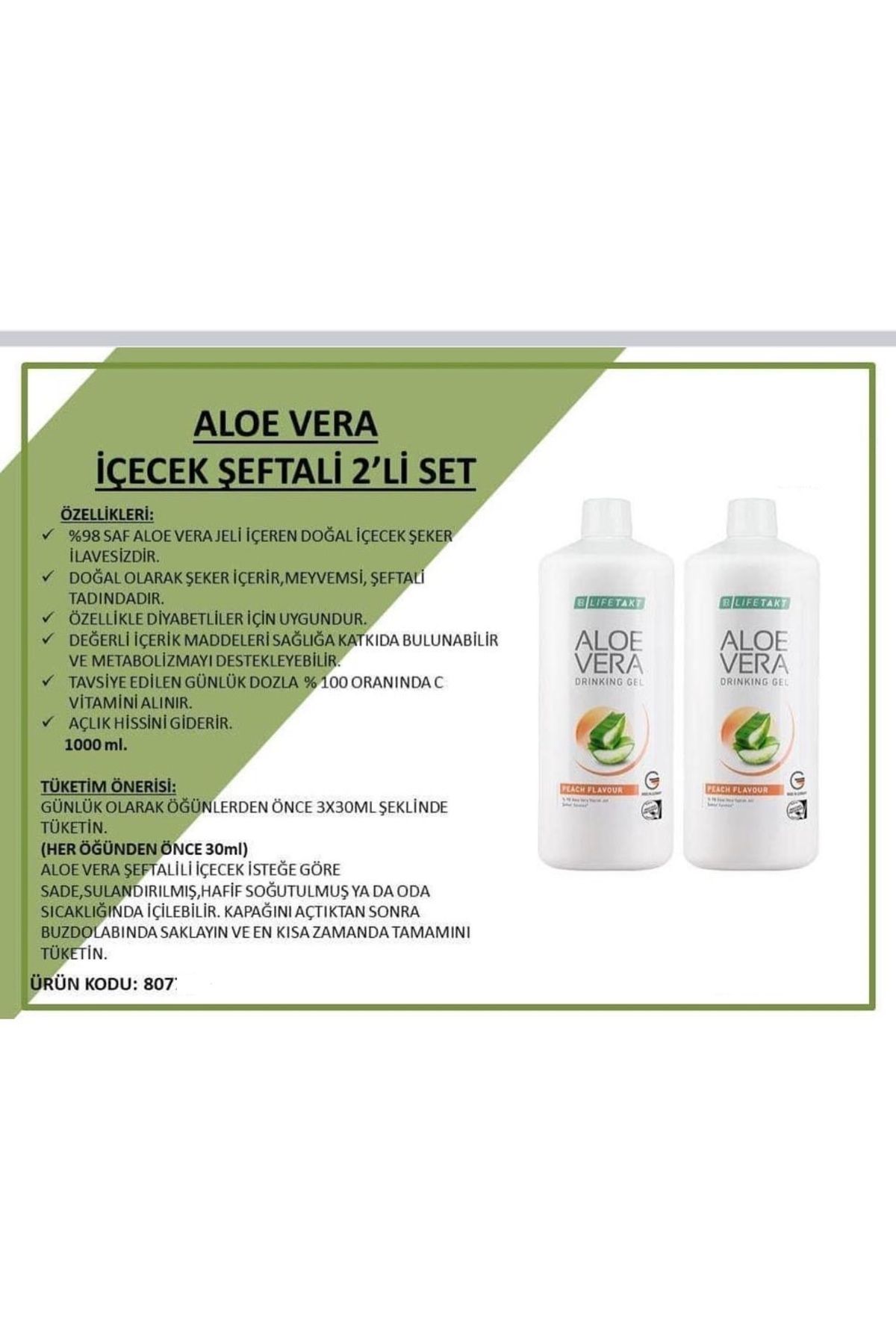 LR-Aloe Vera Gel - Peach Drink Set of 3 5