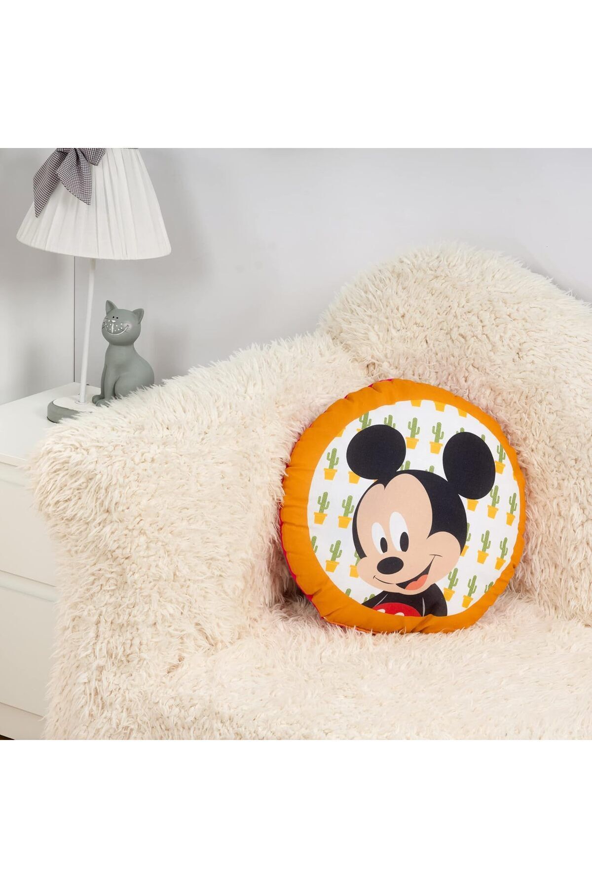 Disney Collection-Mickey Mouse - Dekokissen Mit Füllung Und Reißverschluss - 40x40 Cm 5