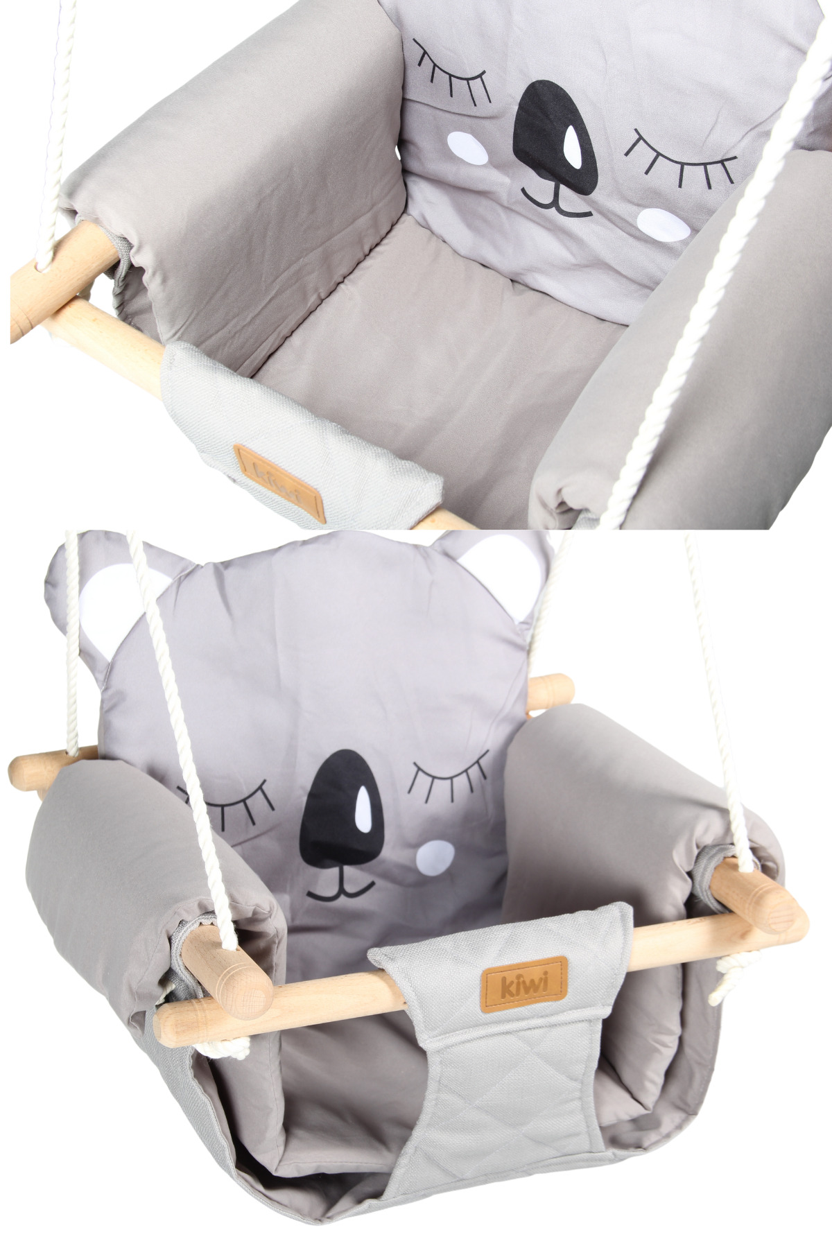 Kiwi Figürlü Ahşap Salıncak, Minderli, Bebek Salıncak, Ev Tipi Salıncak, Bahçe Çocuk Salıncak fotoğrafı 5 (önizleme)