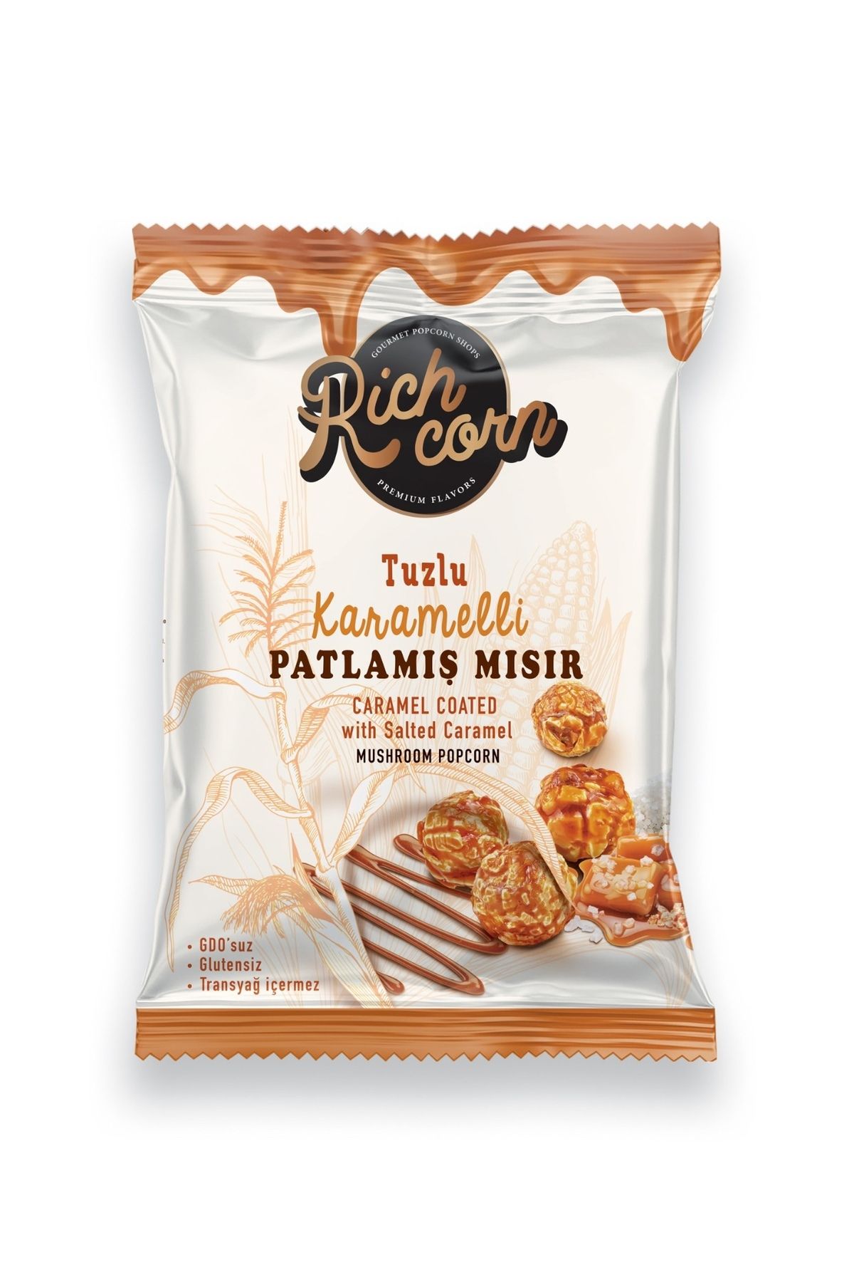 Rich Corn Richcorn Gurme Patlamış Mısır- Tuzlu Karamelli Popcorn 50 g