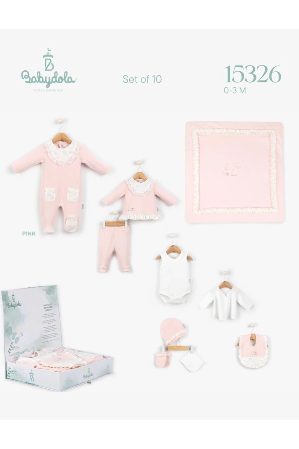 Babydola 15326 10'lu Hastane Çıkışı Pembe