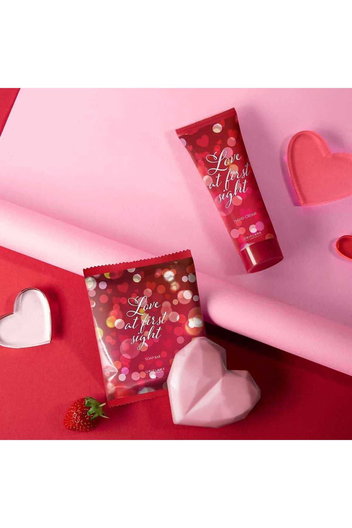 Oriflame-Love at Fresh - Strawberry Scented Romantic Soap, Hand Cream and First Sight with Heart 1